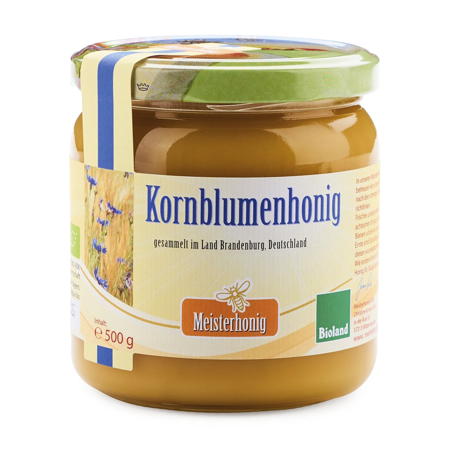 Organic cornflower honey from Brandenburg