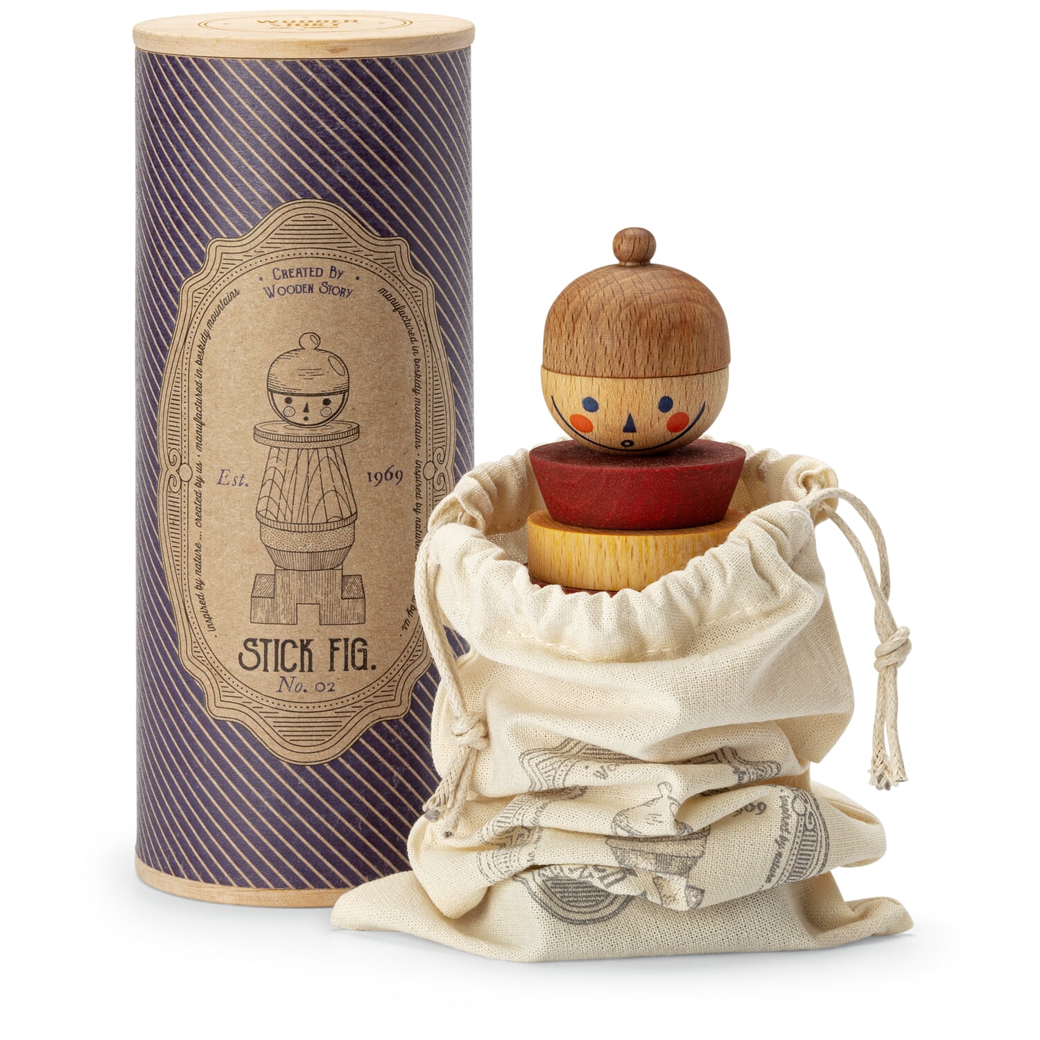 Wooden plug-in figure