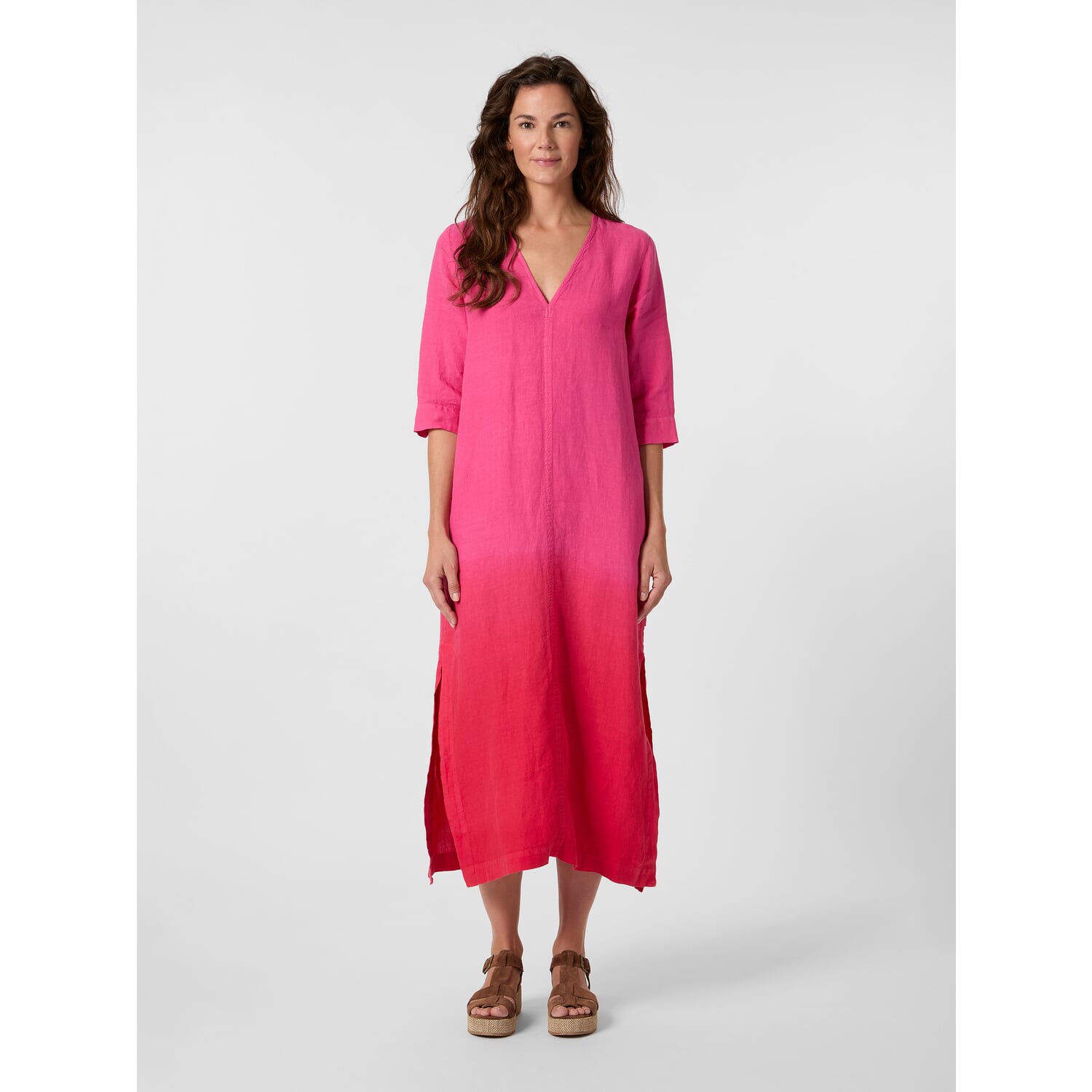 Ladies dress linen batik