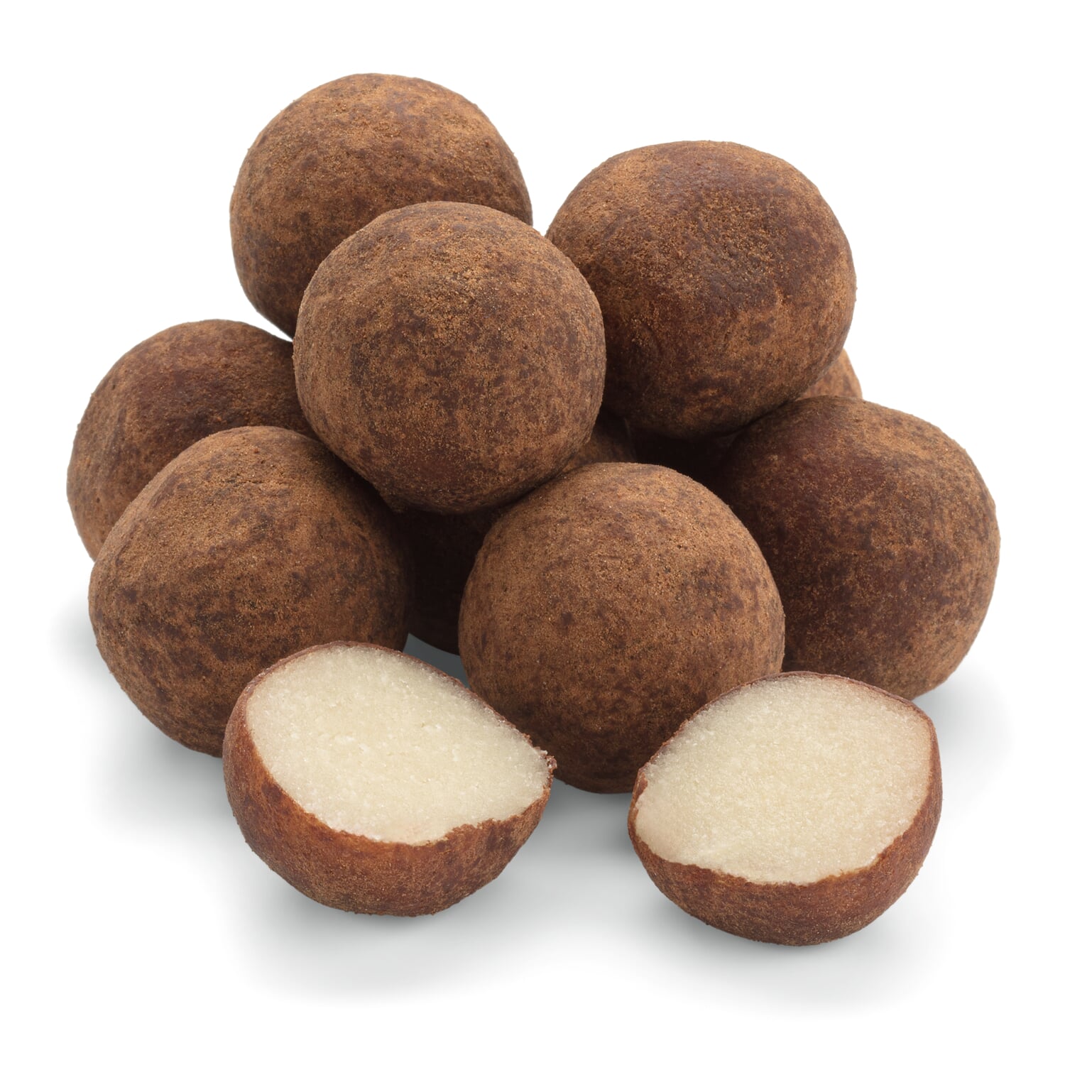 Belgian marzipan potatoes with cocoa