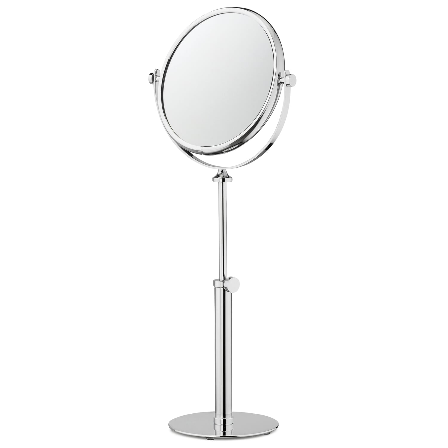 Cosmetic mirror chrome plated brass