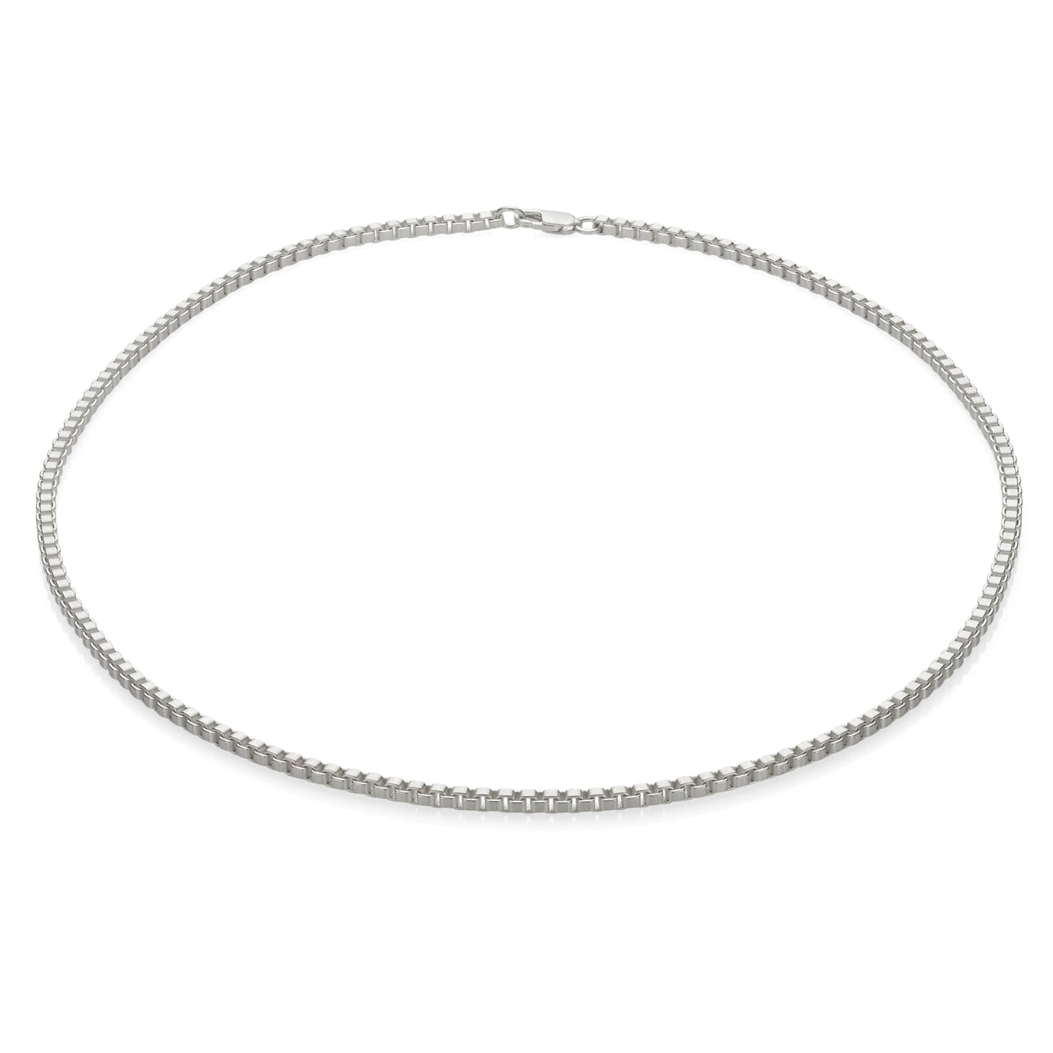 Venetian necklace, square, silver