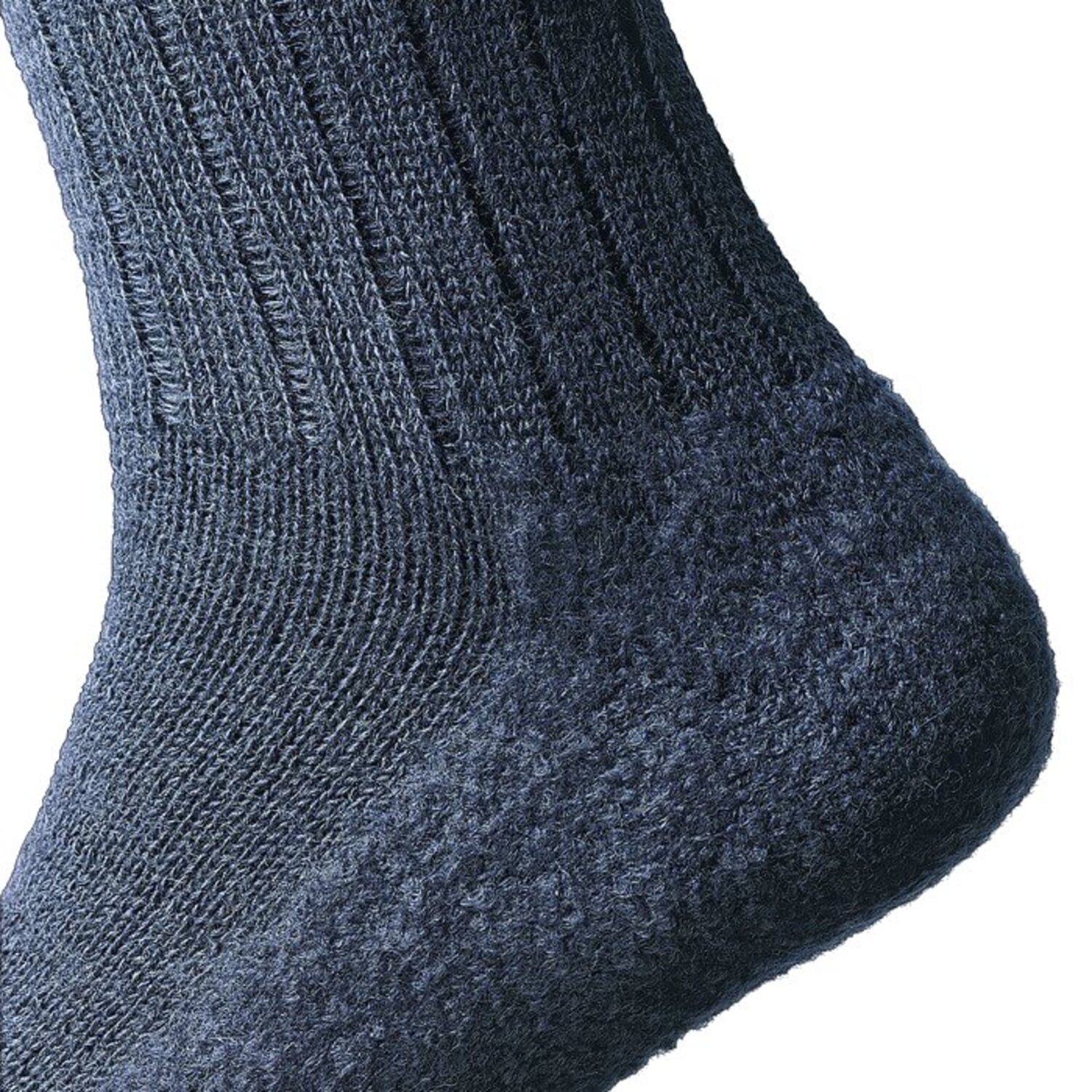 Wool sock with fulling felt sole