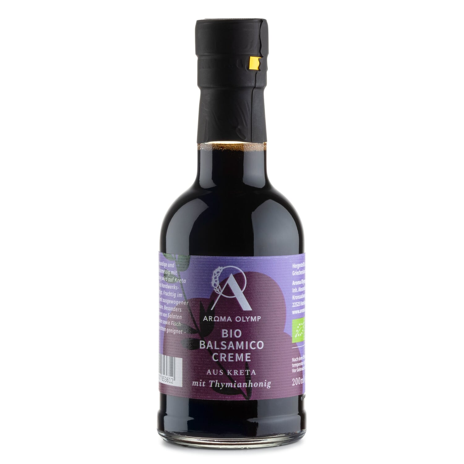 Organic balsamic cream with thyme honey