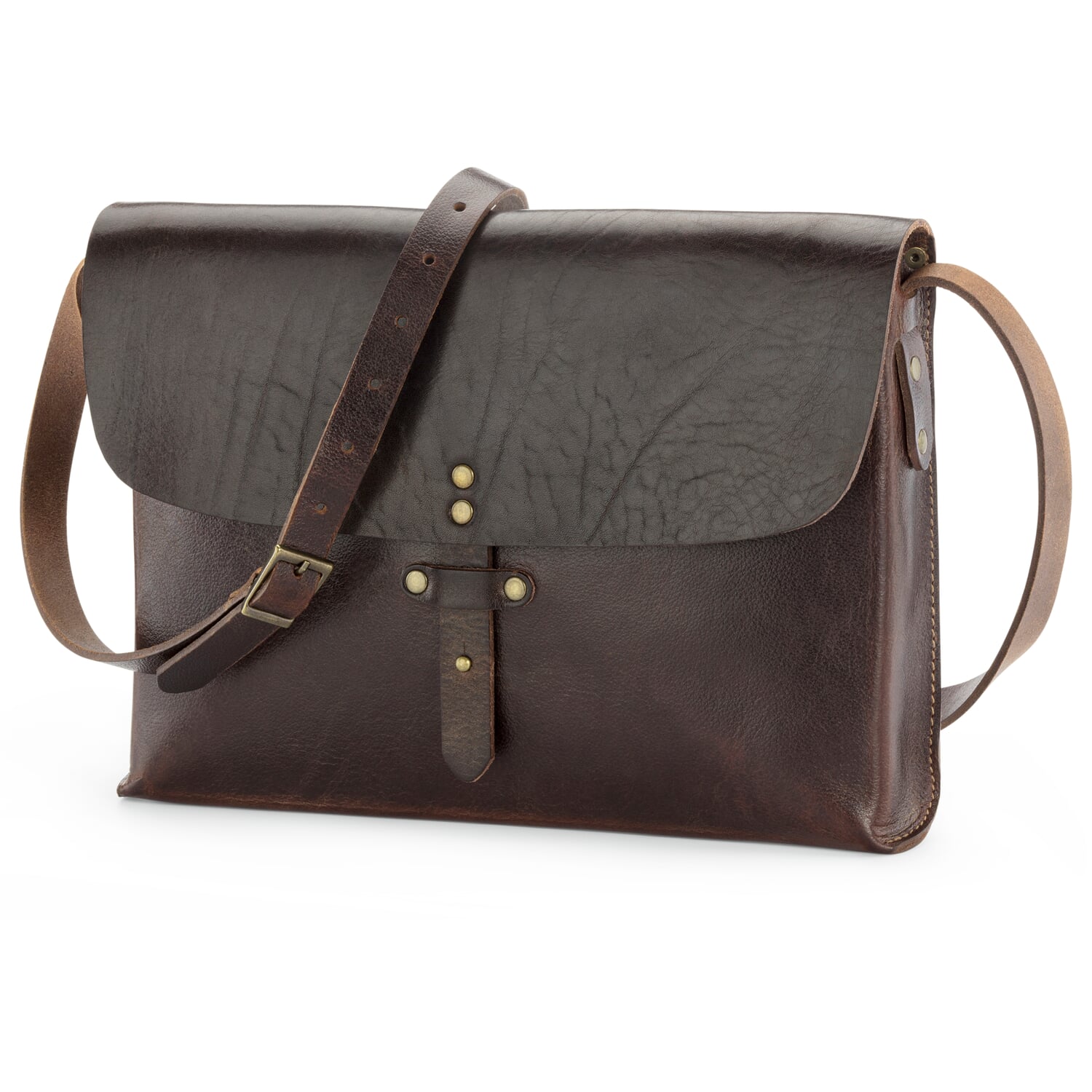 Shoulder bag cowhide, brown
