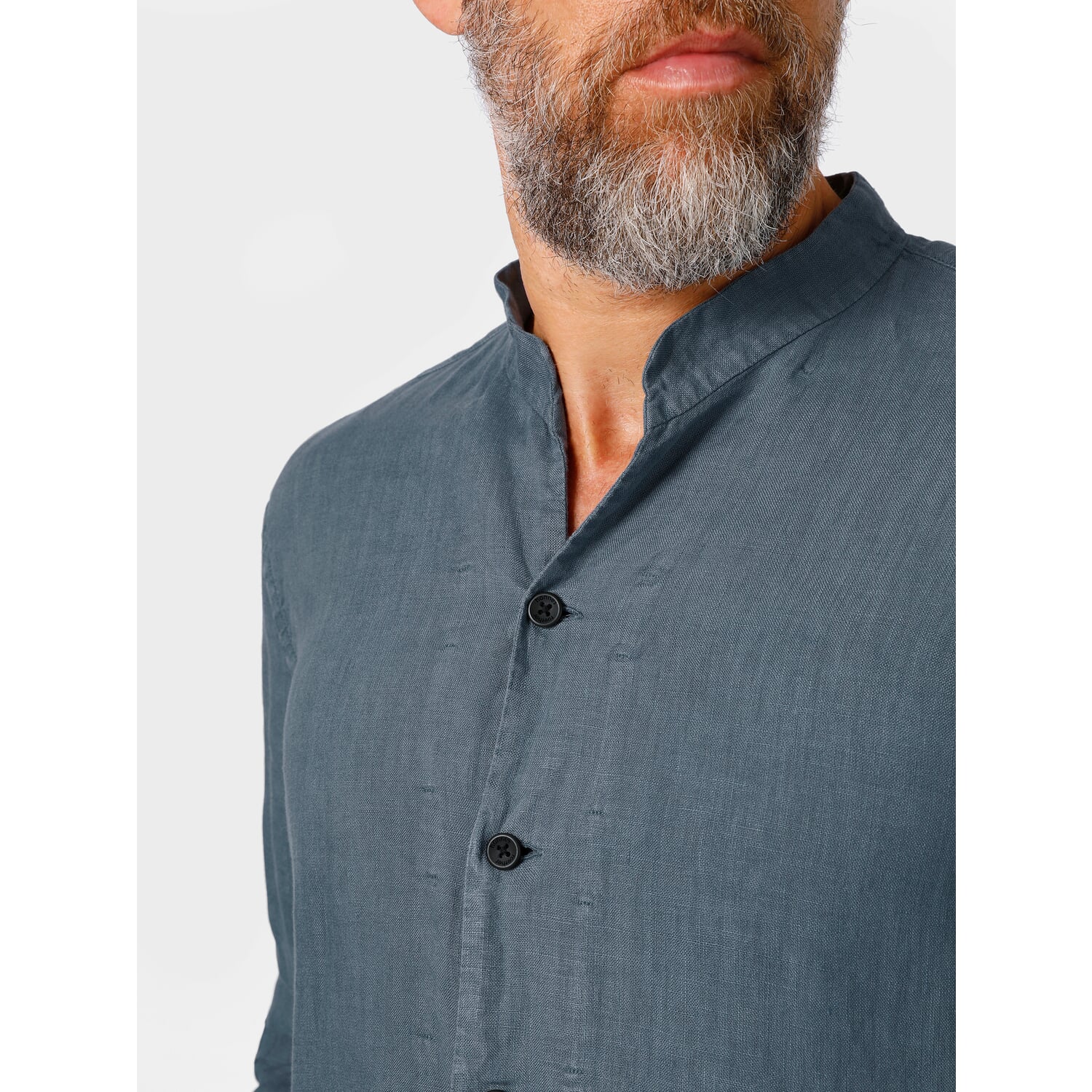 Mens shirt stand up collar