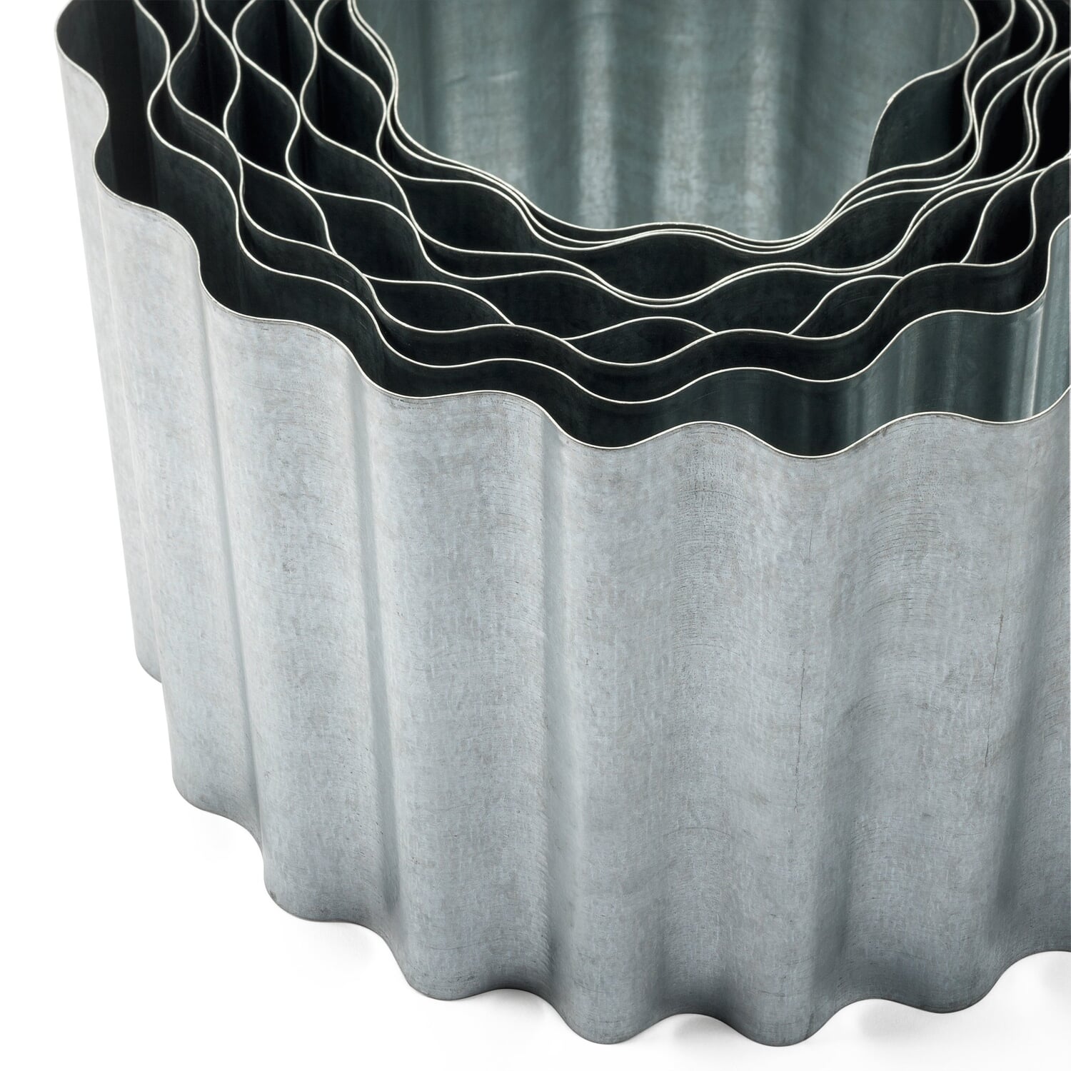 Lawn edge corrugated sheet