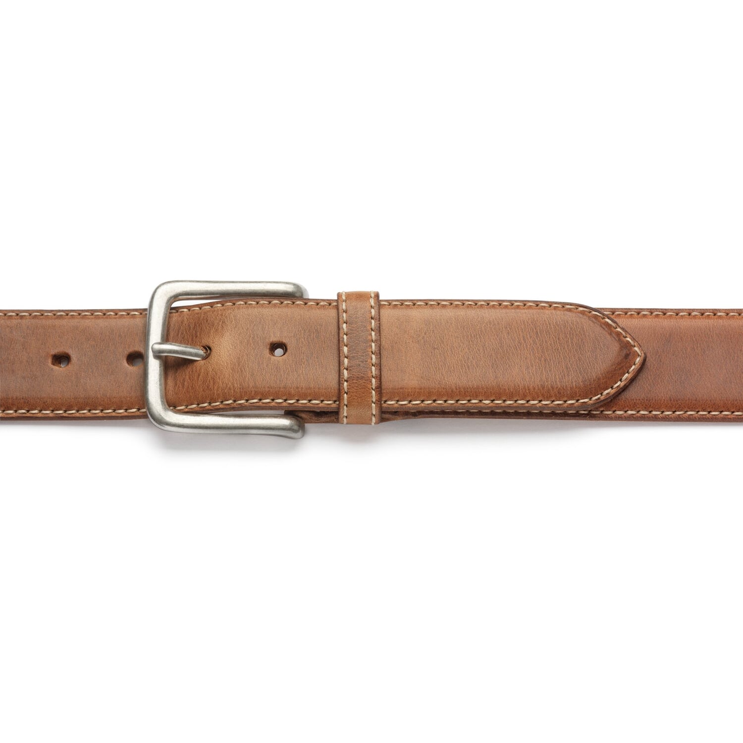 Grease leather belt nature