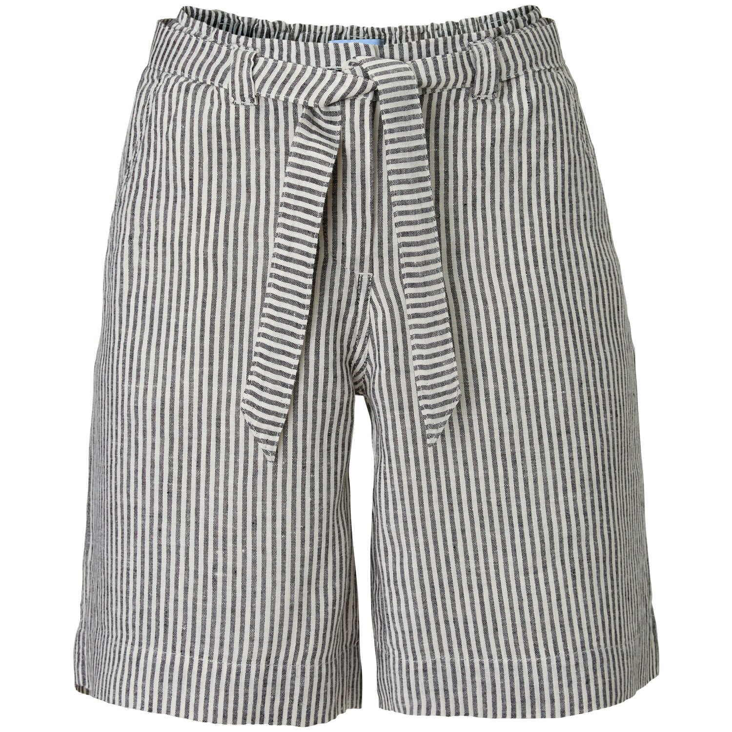 Ladies linen shorts striped