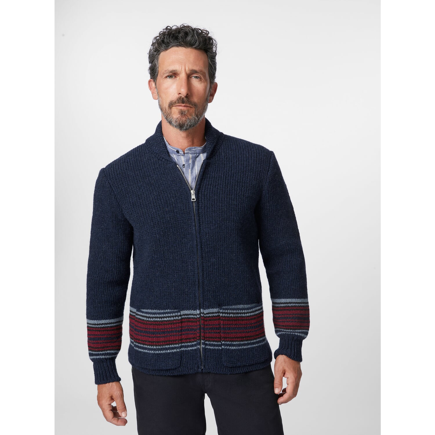 Men's cardigan Folk