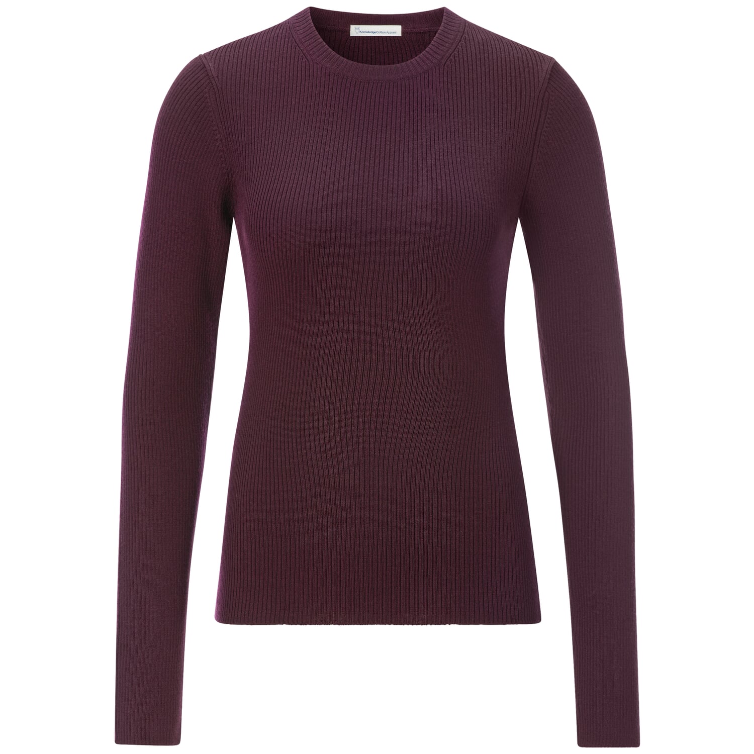 Ladies ribbed shirt merino wool