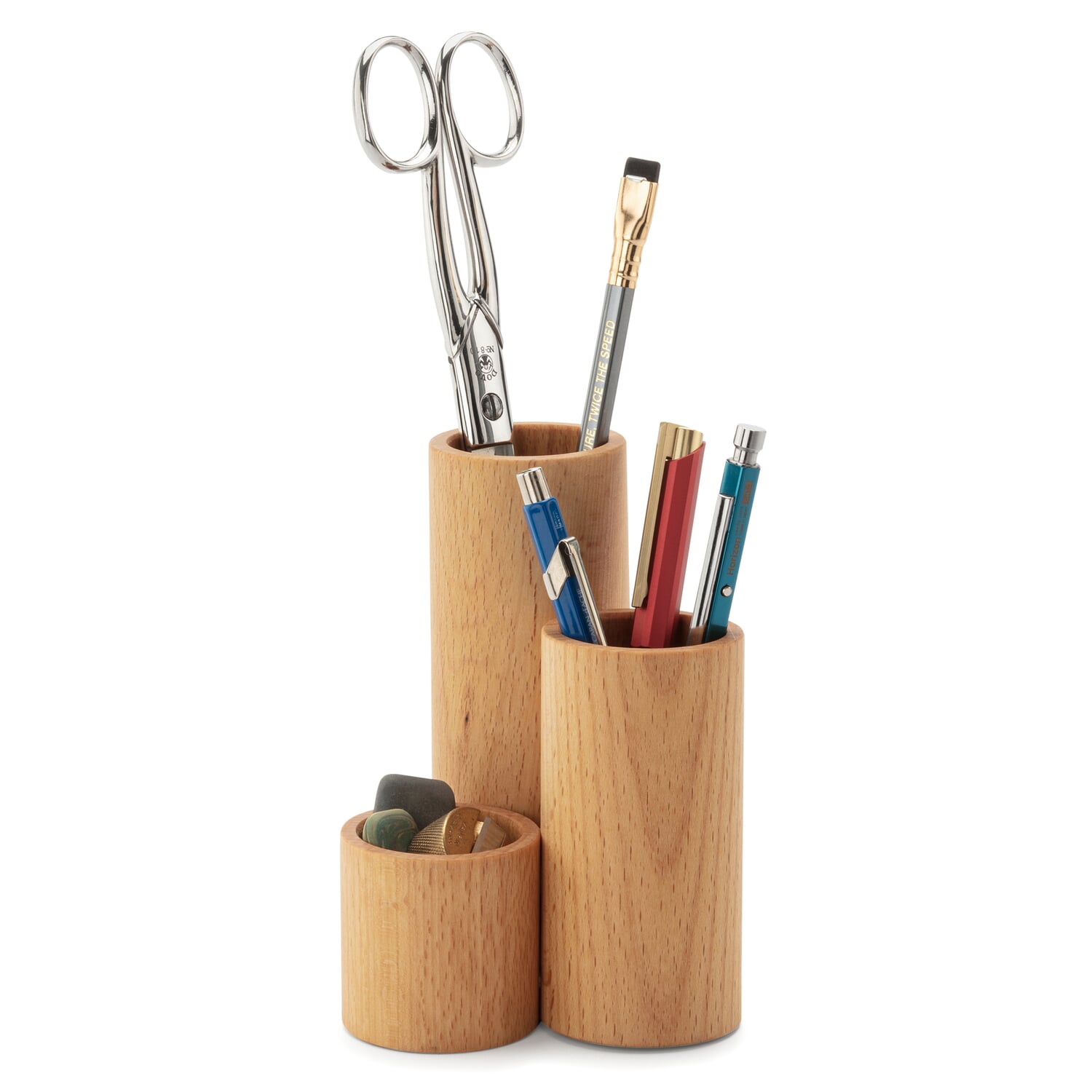 Pen and utensil quiver beech wood