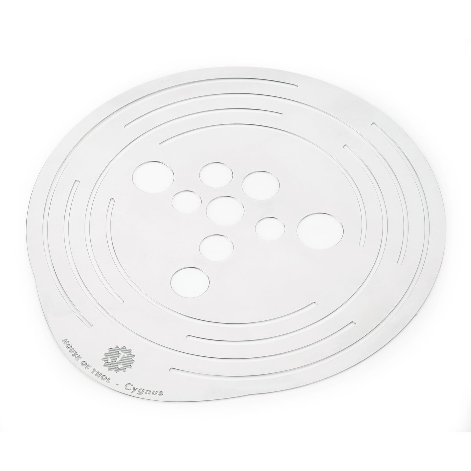 Stainless steel flower disk for vases