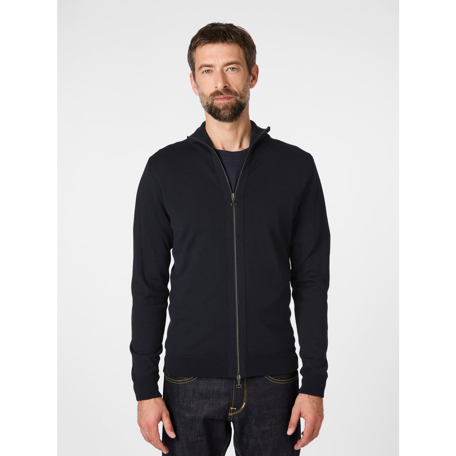 Men's cardigan with zip