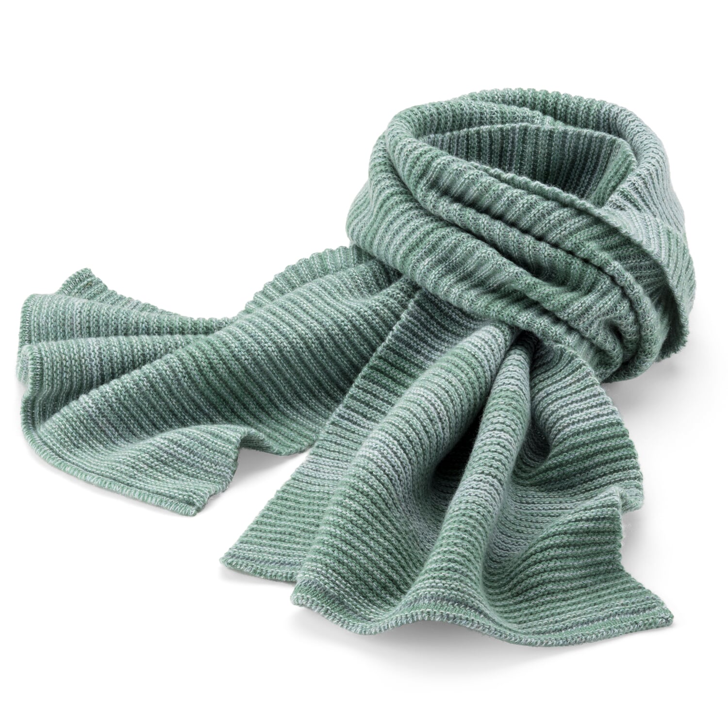 Unisex knitted scarf mottled