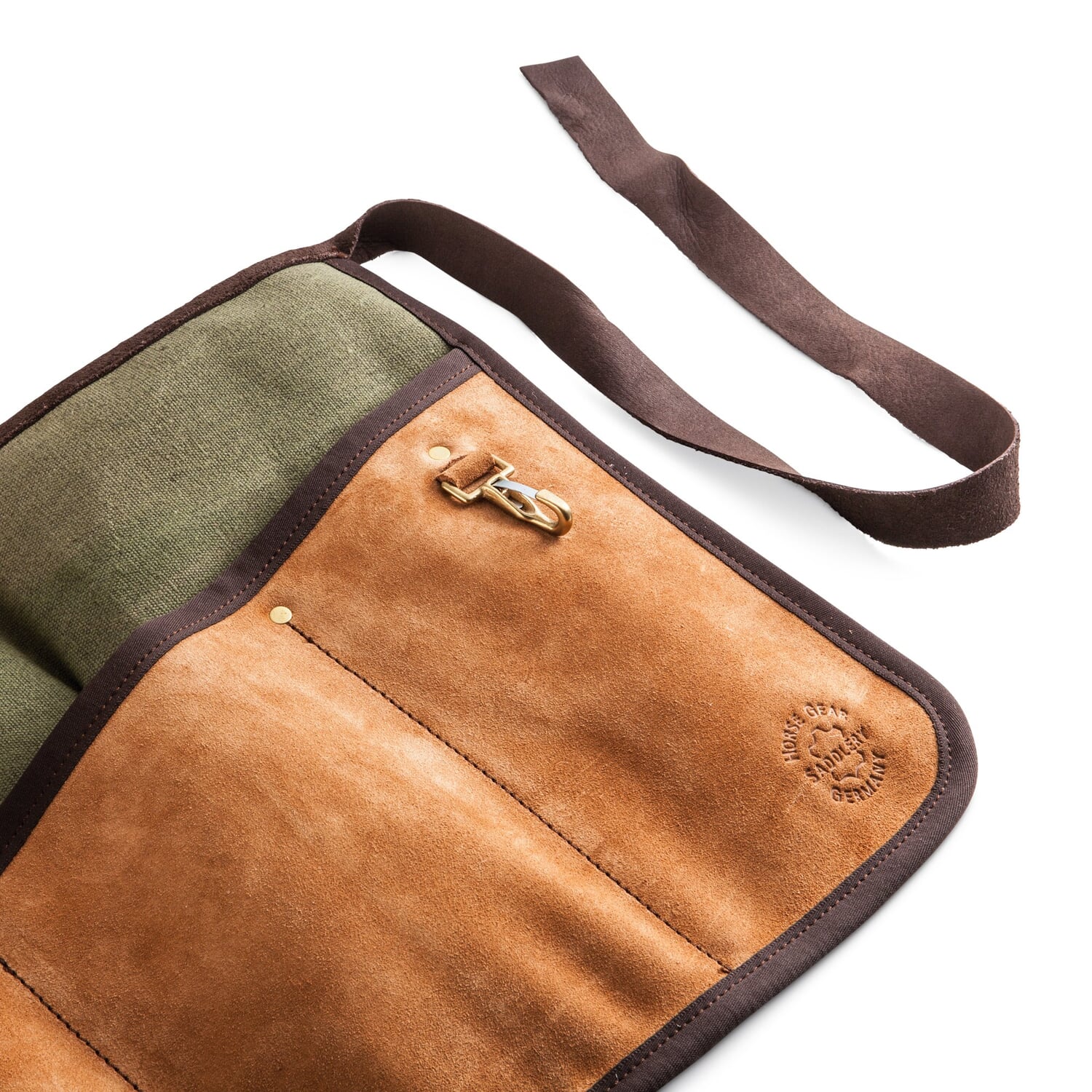 Tool apron leather with canvas