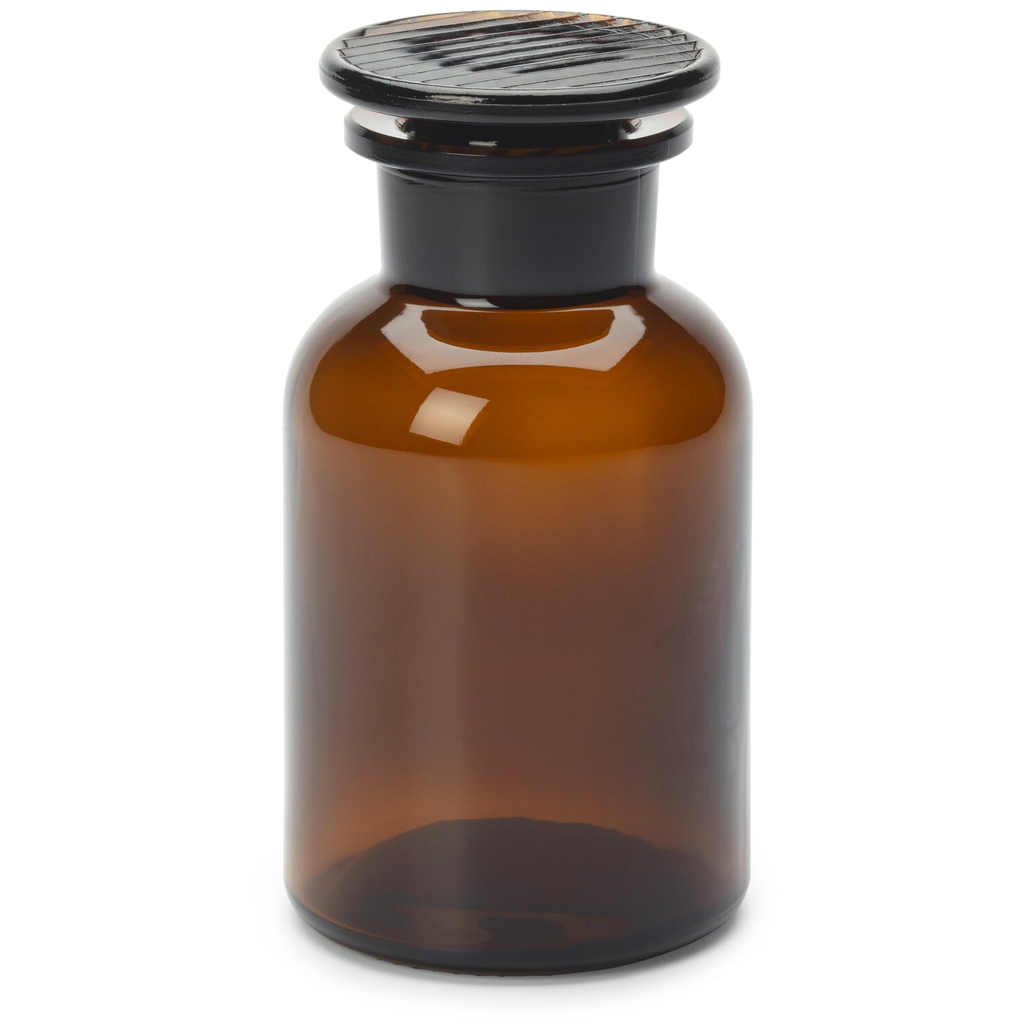 Storage bottle with glass stopper