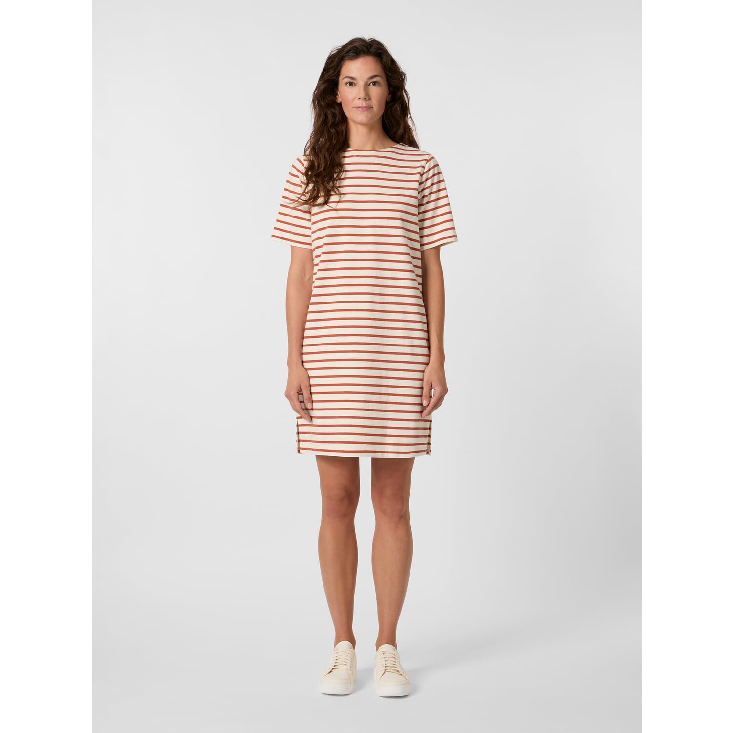 Women's striped jersey dress