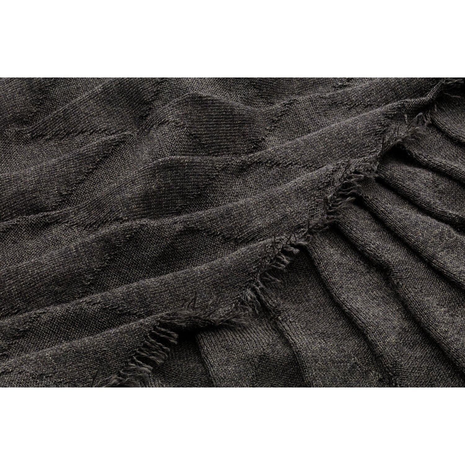Men's scarf wool, graphite