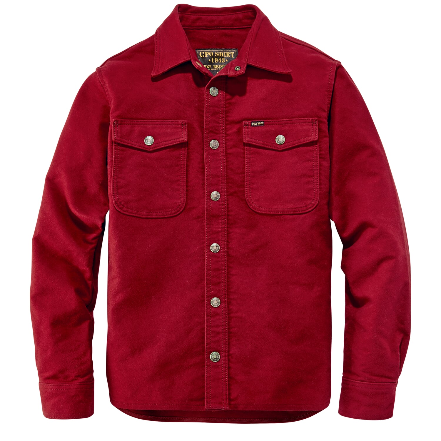 Mens shirt jacket moleskin