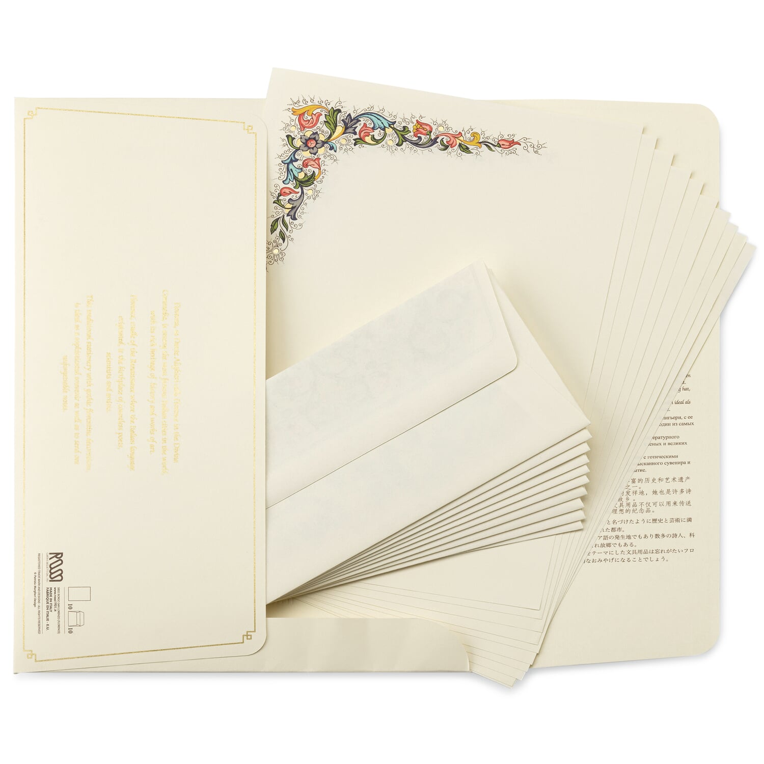 Fiorenza stationery with envelope