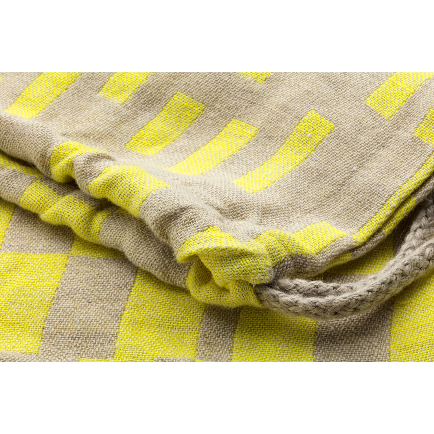 Finnish linen bag cube pattern