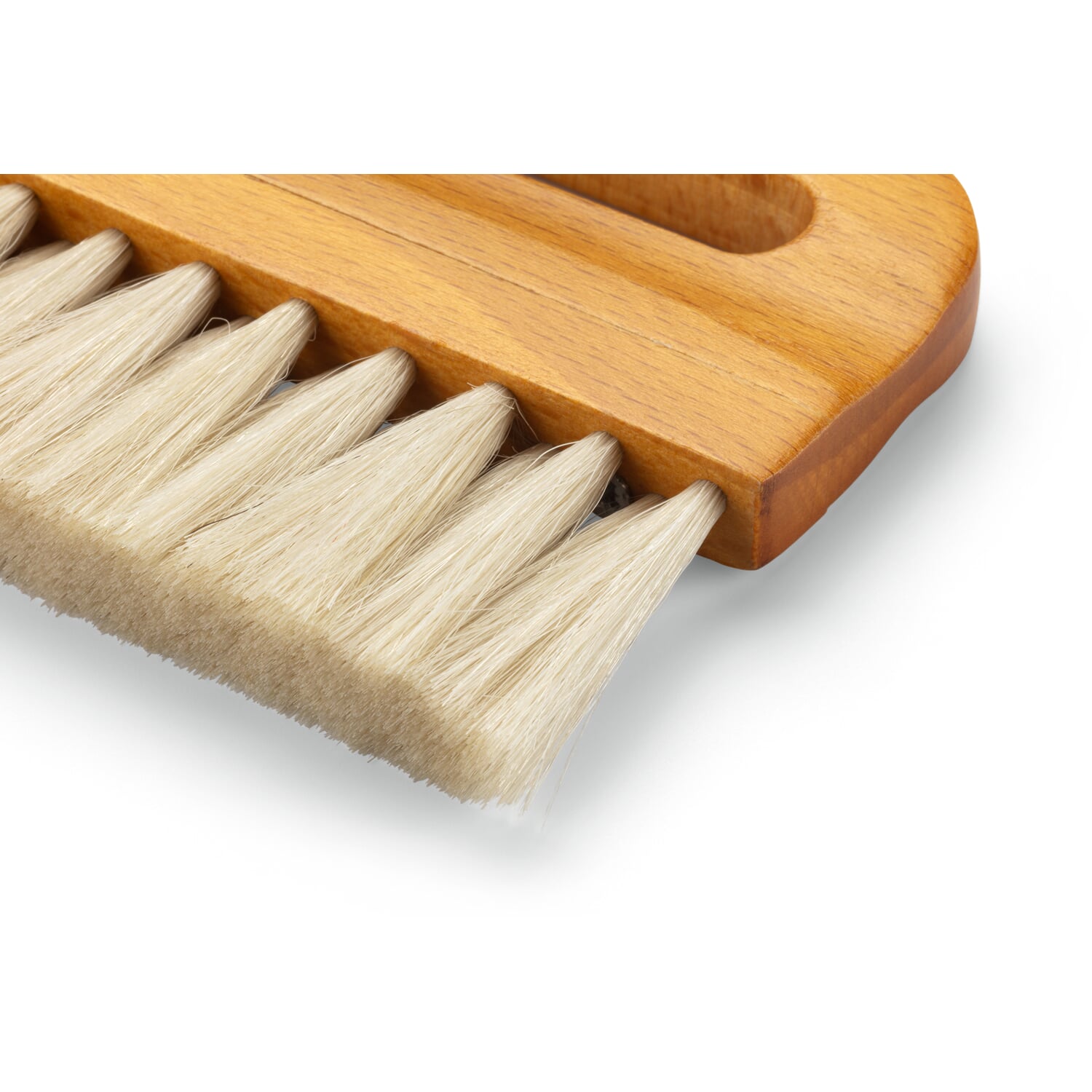 Small goat hair dusting brush