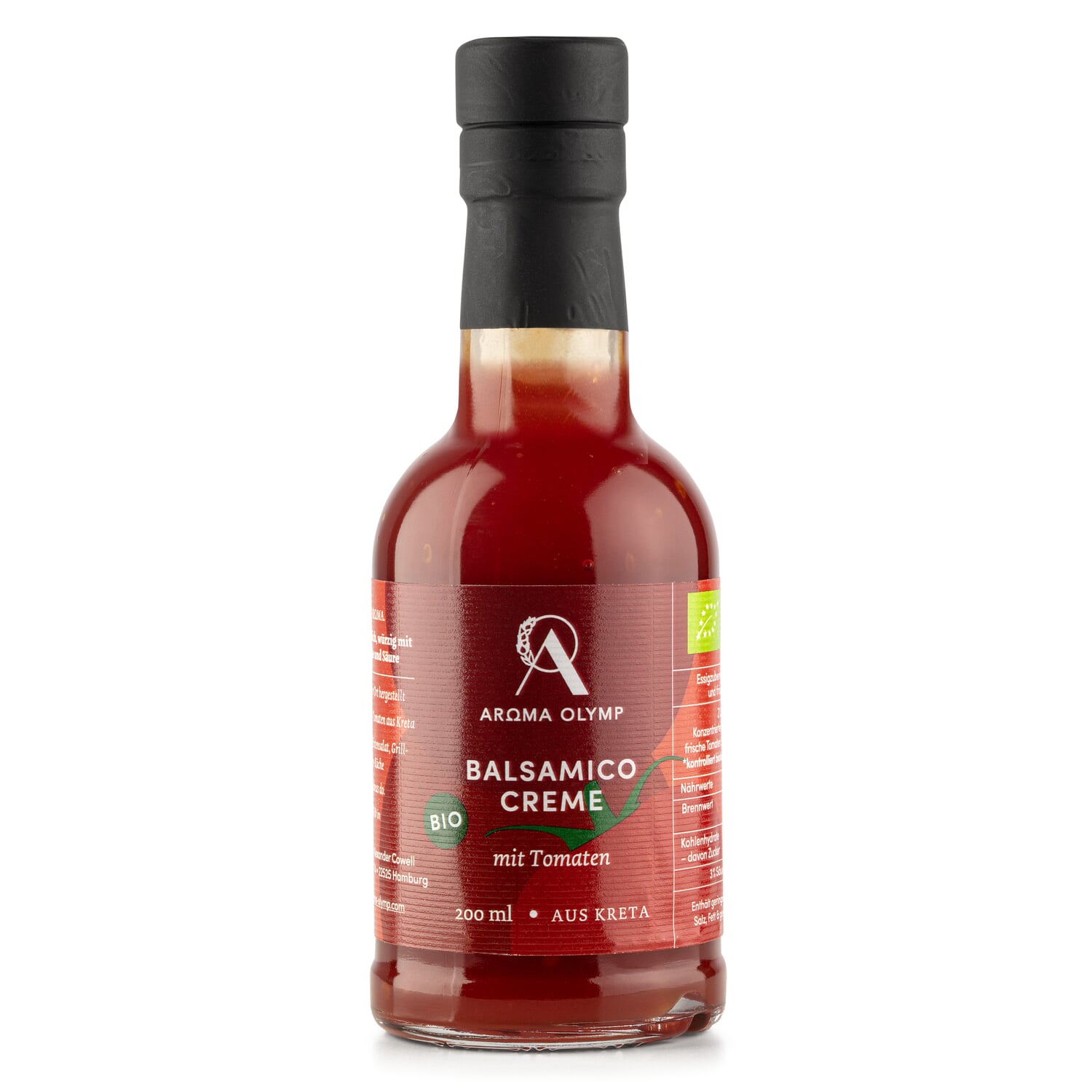 Organic balsamic cream with tomato