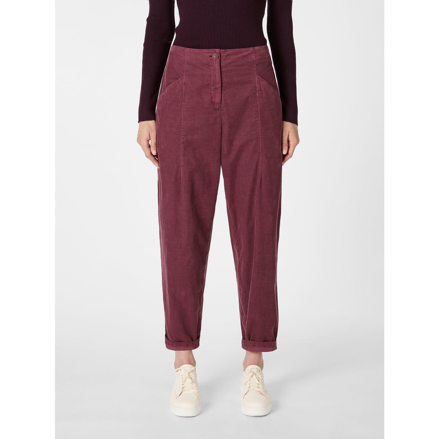 Ladies' fine cord trousers