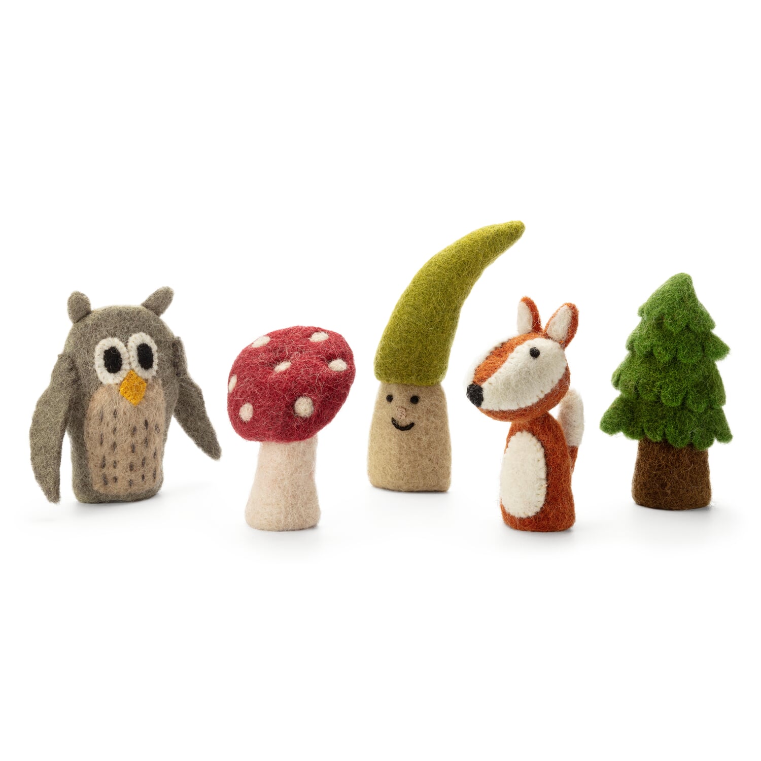 Finger puppets forest felt