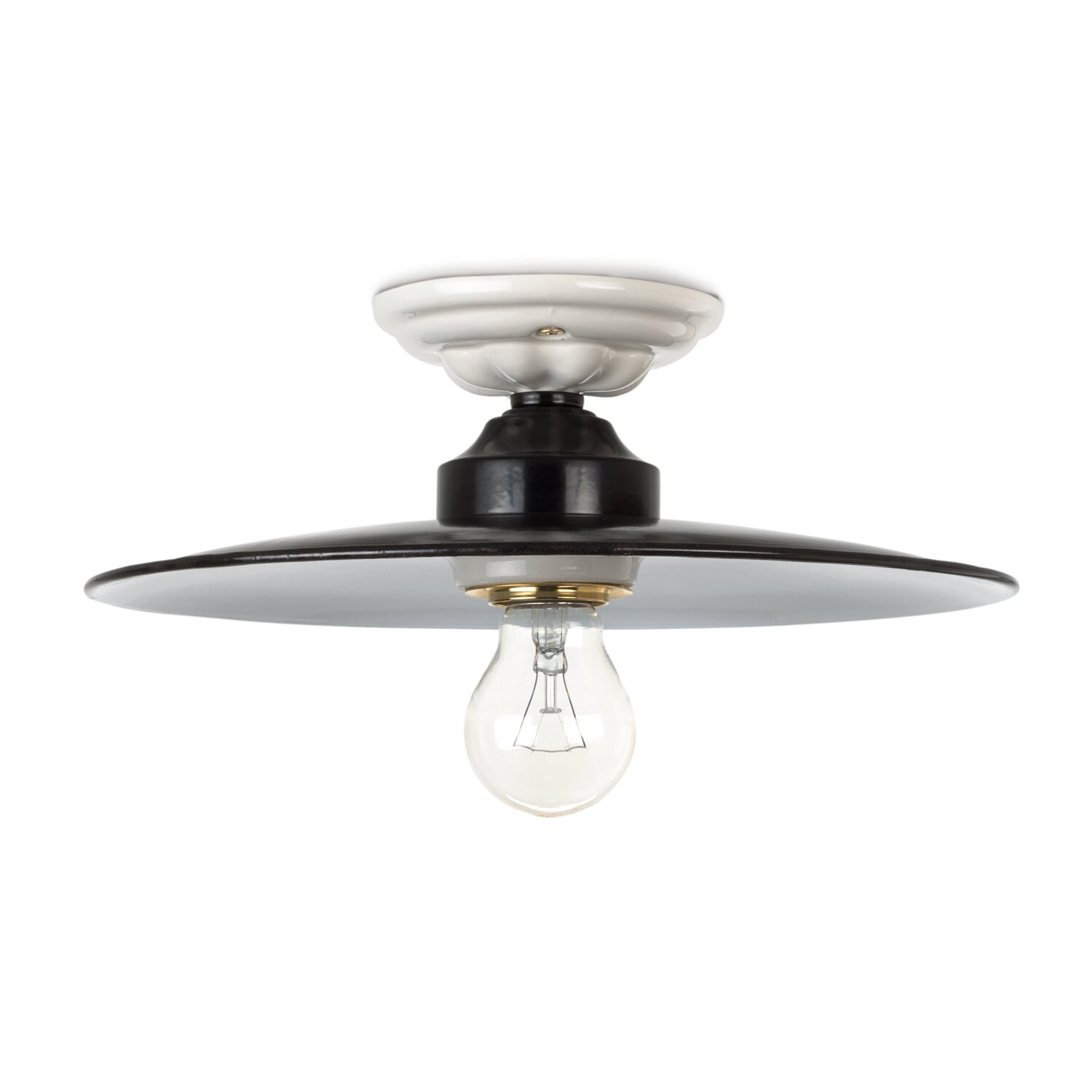 Ceiling lamp enamel and ceramic