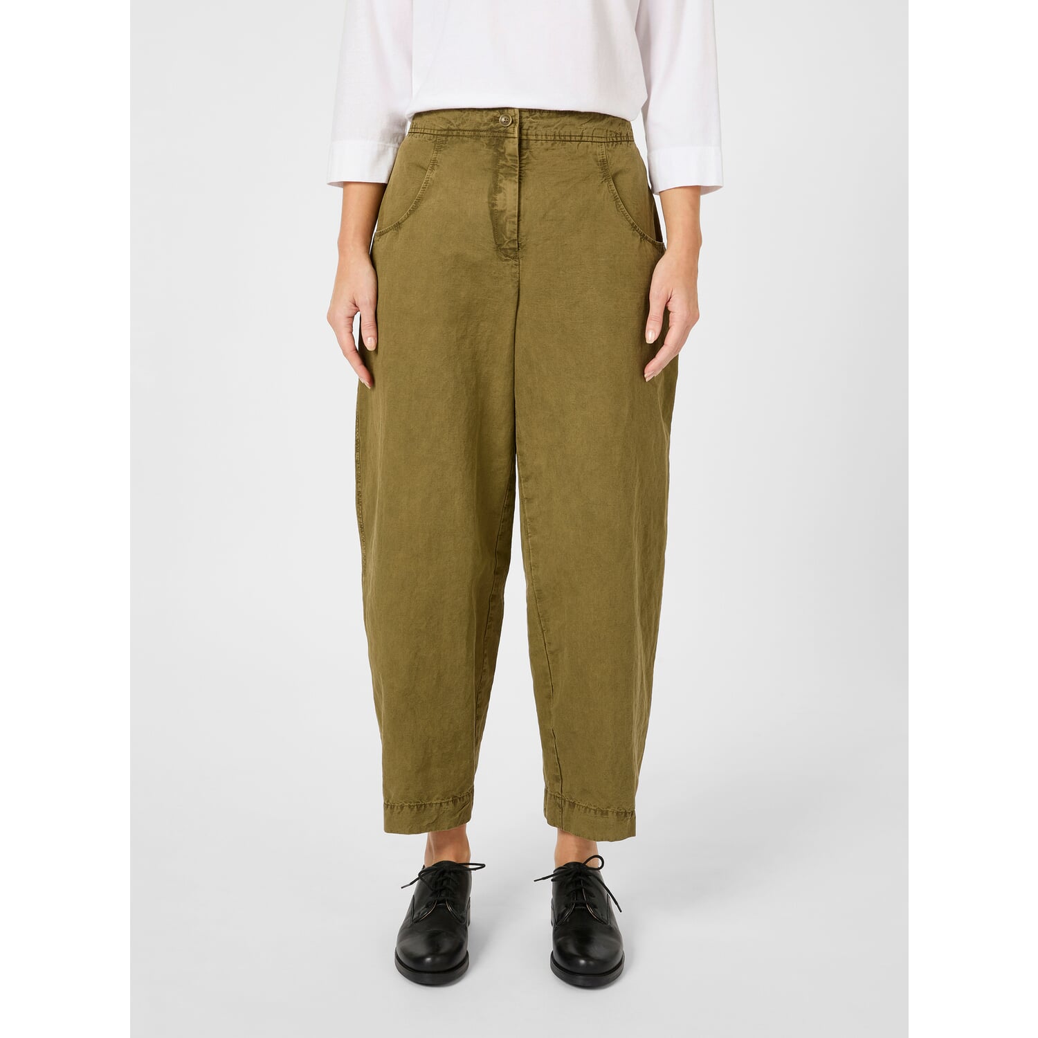 Ladies' fabric trousers