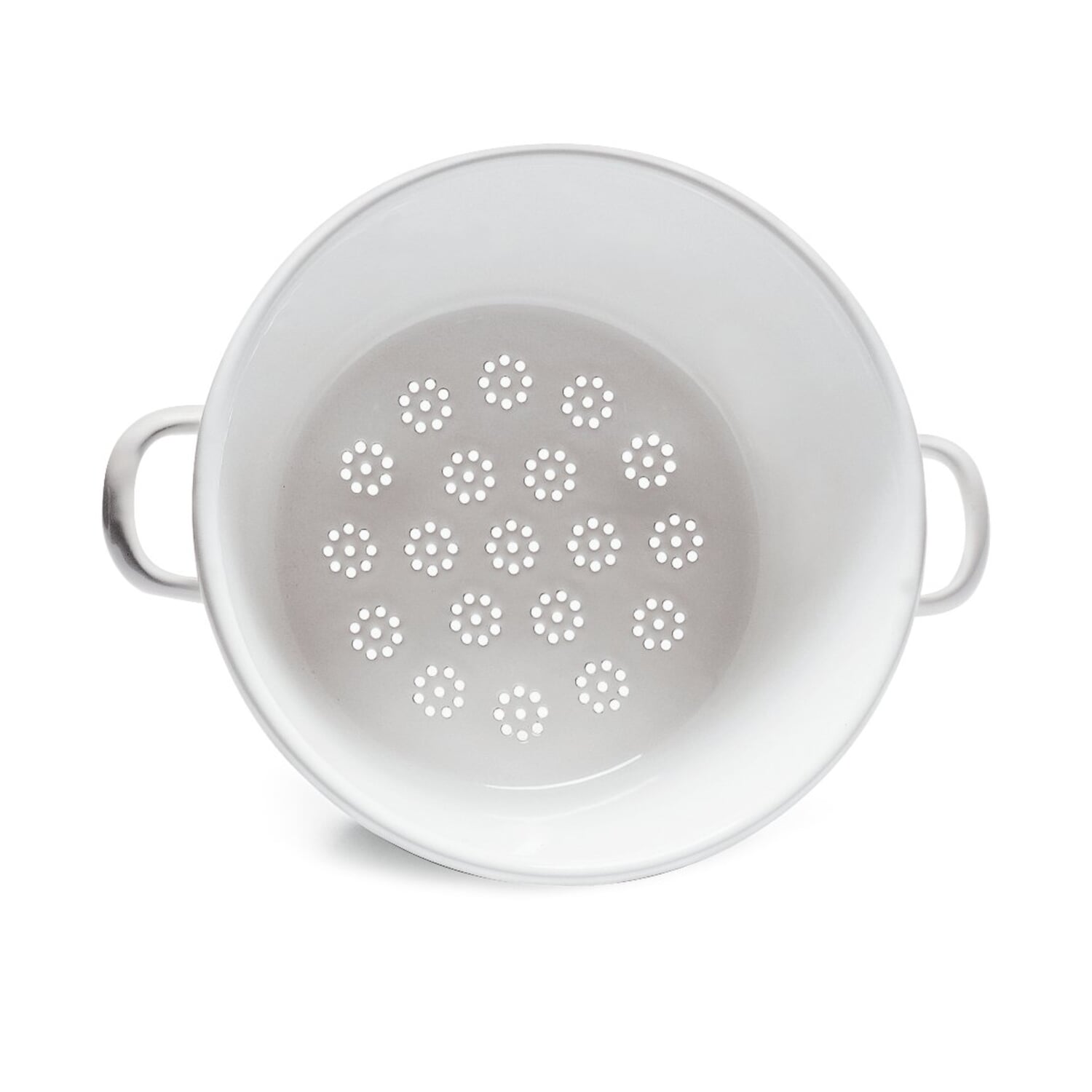 Riess enamel stand strainer