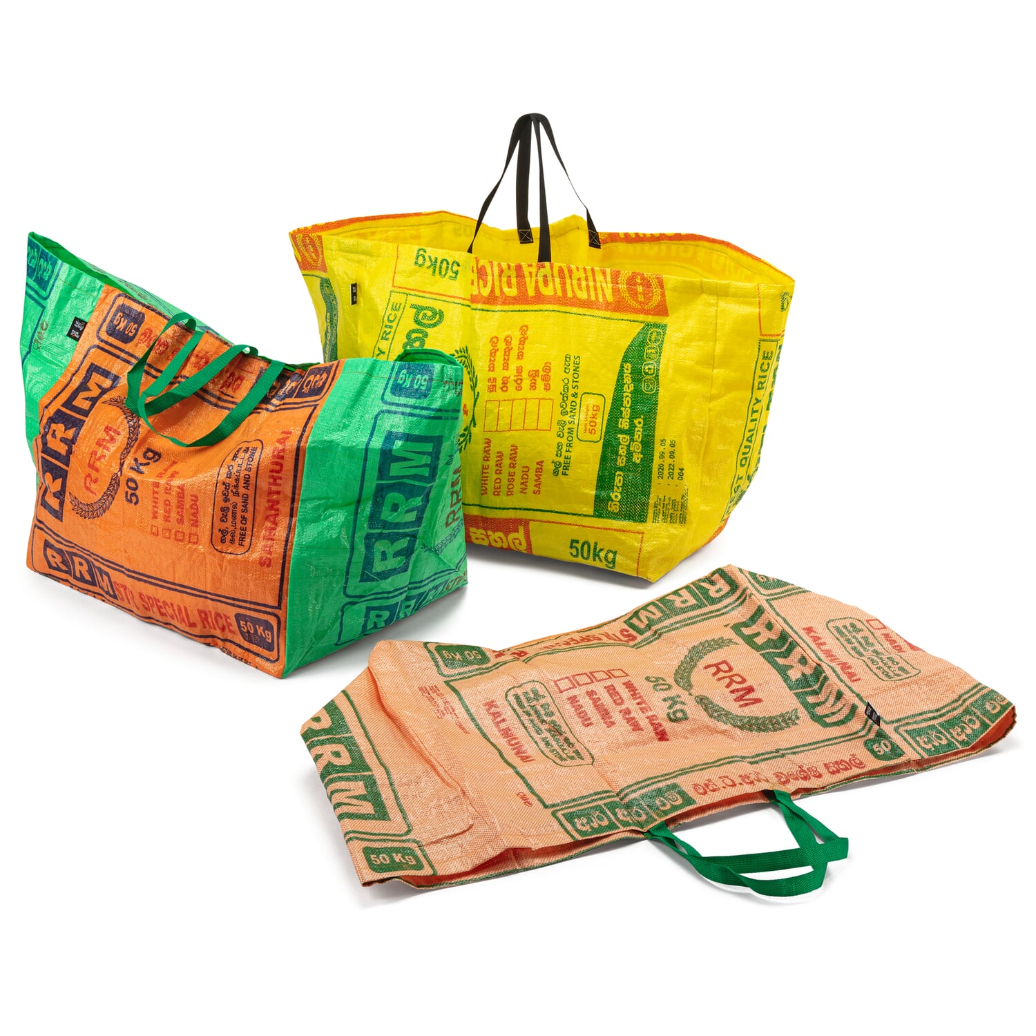 Garden bag from rice bags