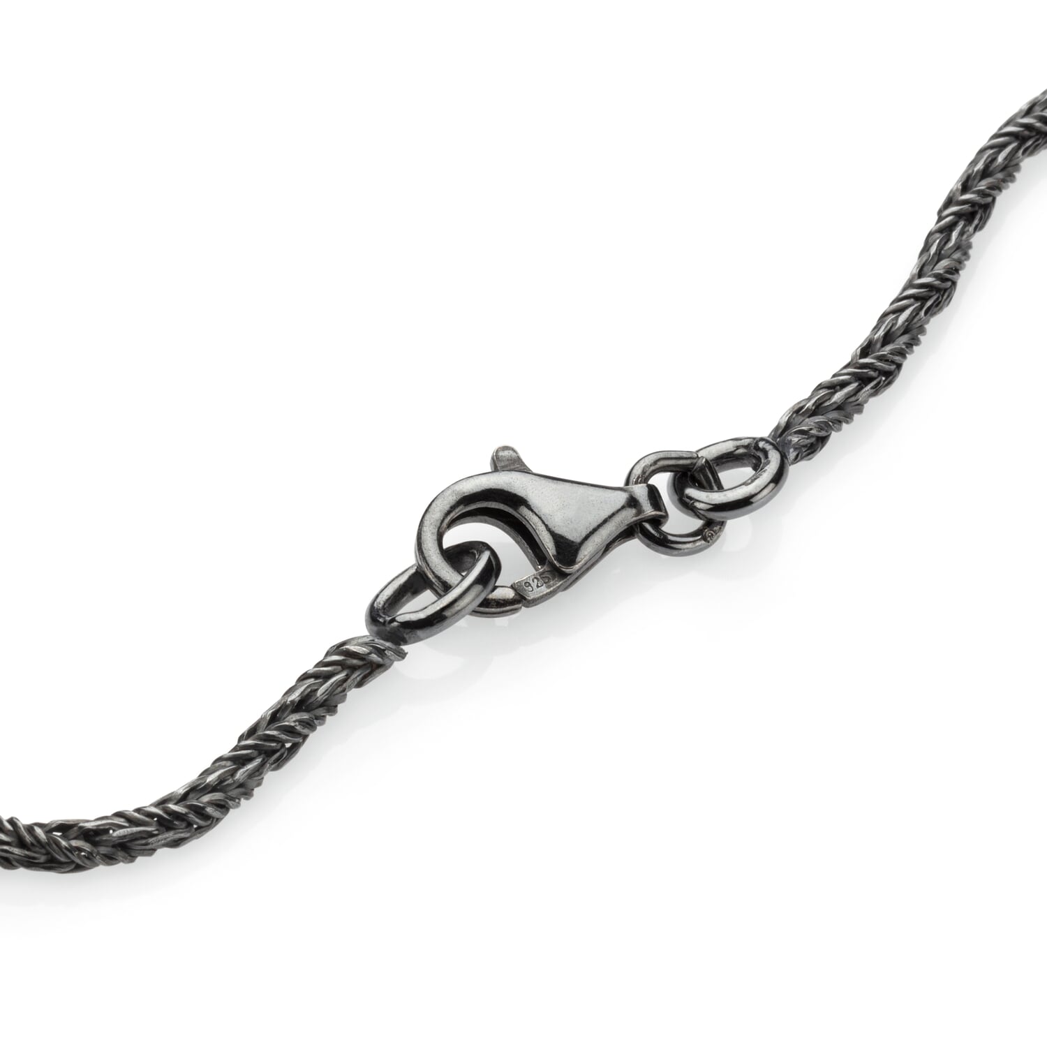 Necklace foxtail oxide, anthracite