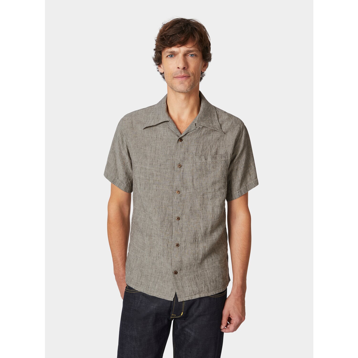 Men's linen shirt half-sleeve 1947