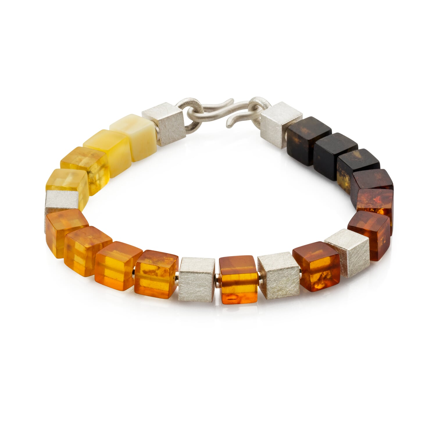 Bracelet amber cubes