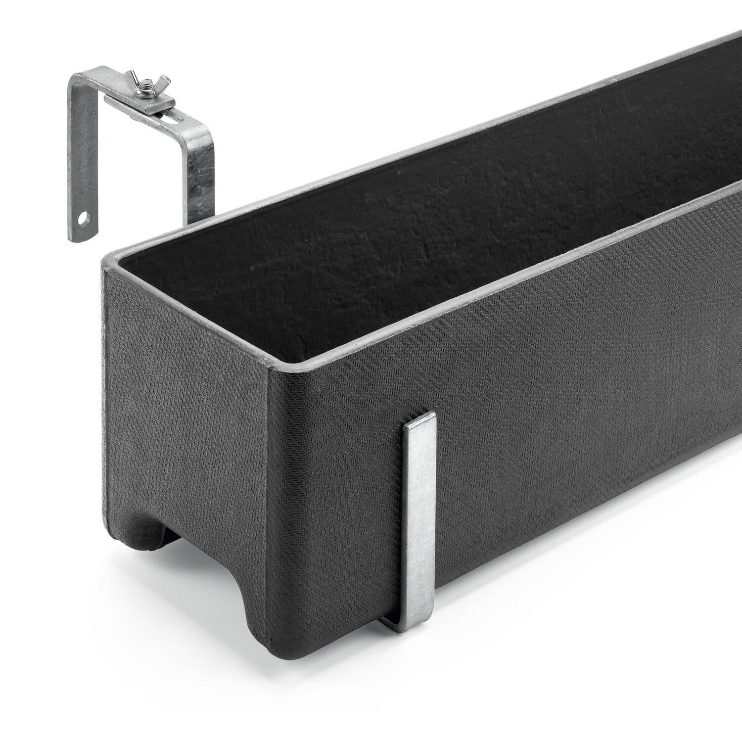 Galvanized balcony box holder