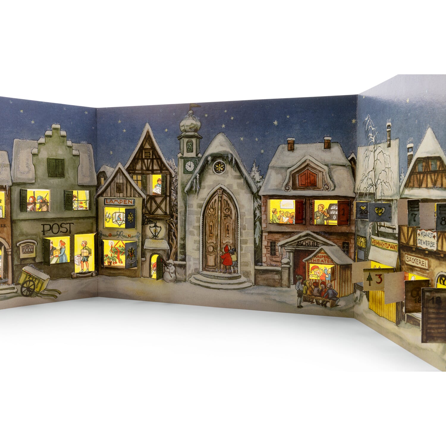 Advent calendar The small town from 1946