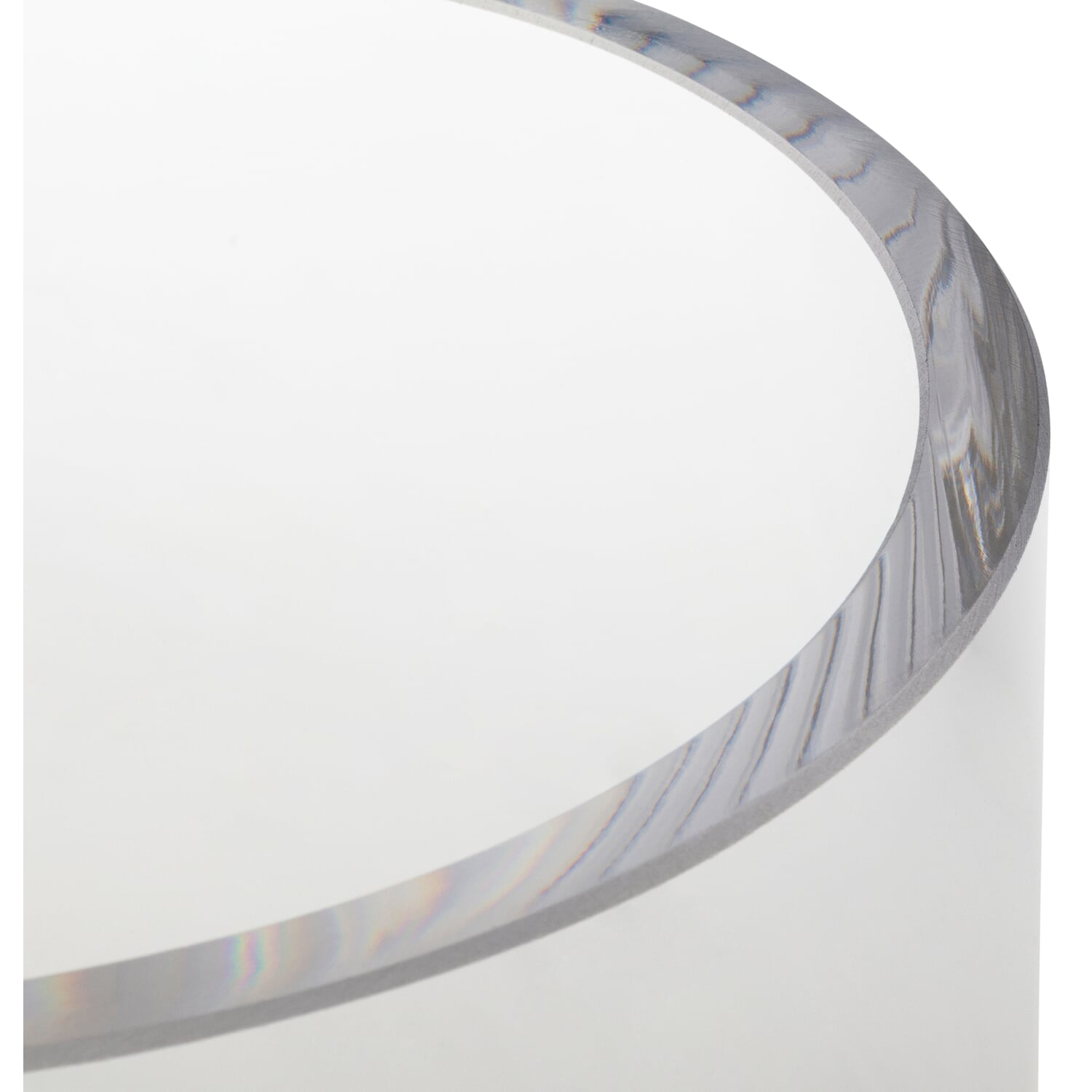 Cylindrical glass vase