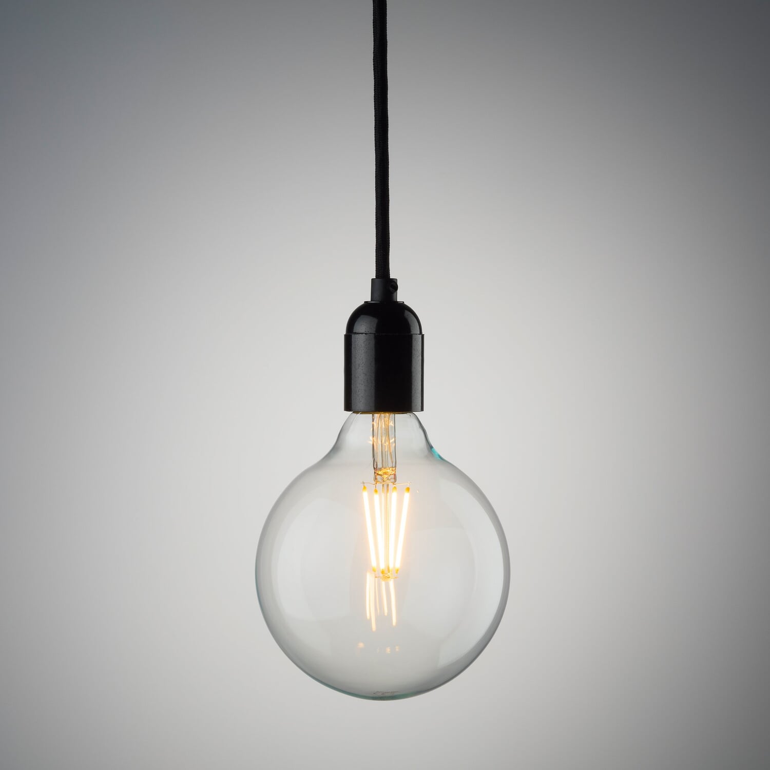 LED filament glass lamp 125 mm E27