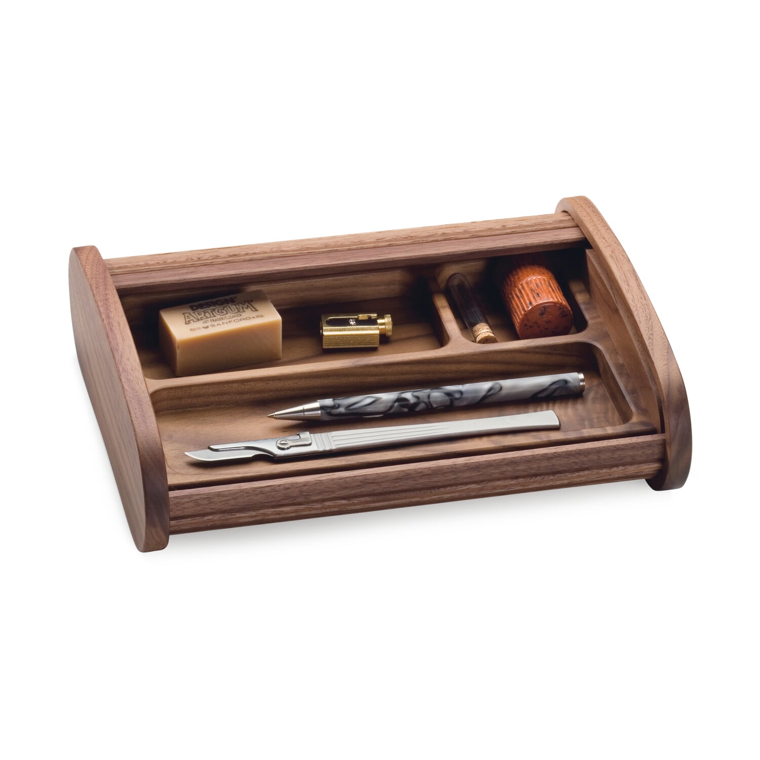 Pen tray walnut wood