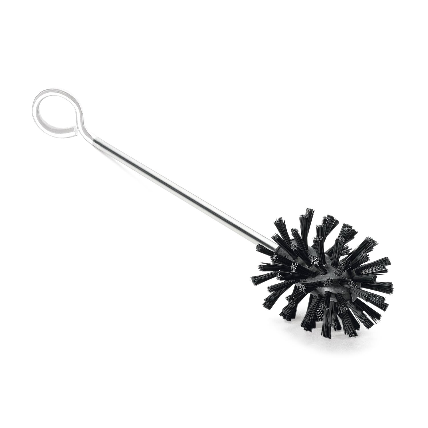 Toilet brush stainless steel ring