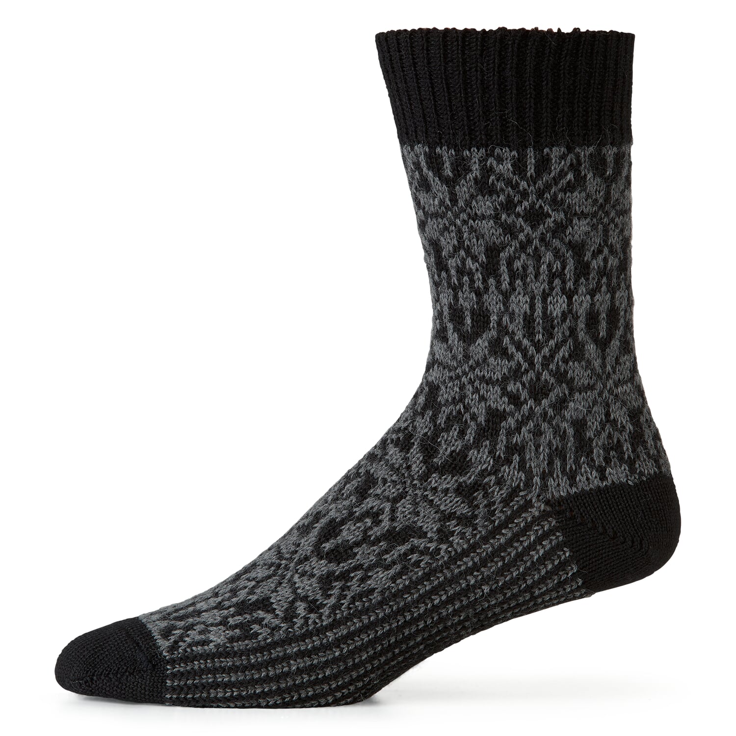 Sock jacquard virgin wool