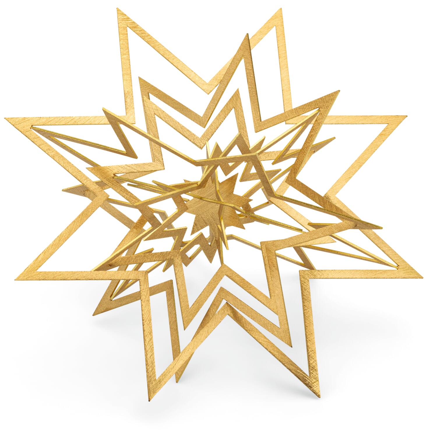 Hand-forged brass star