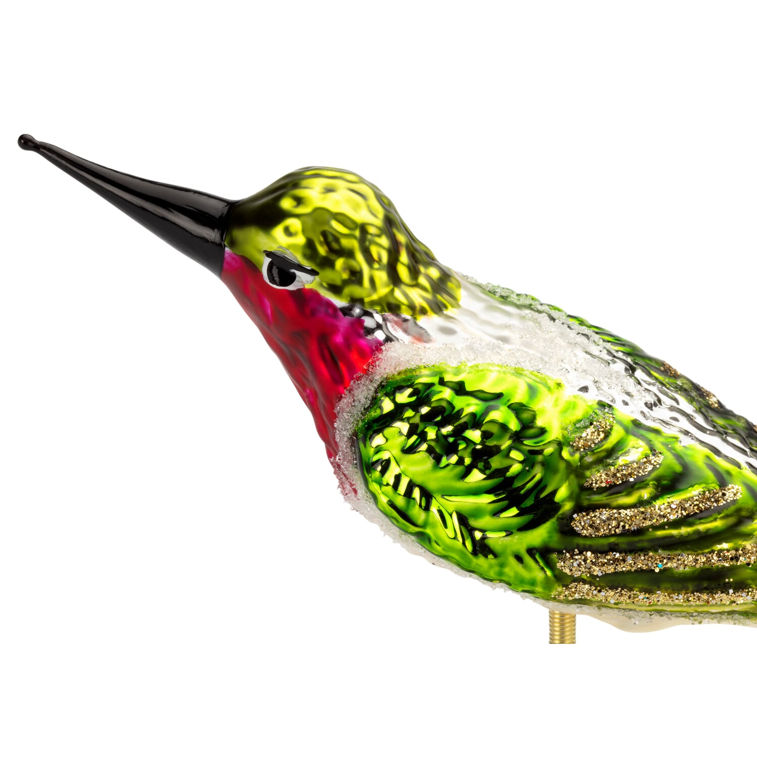 Lauscha glass hummingbird traditional