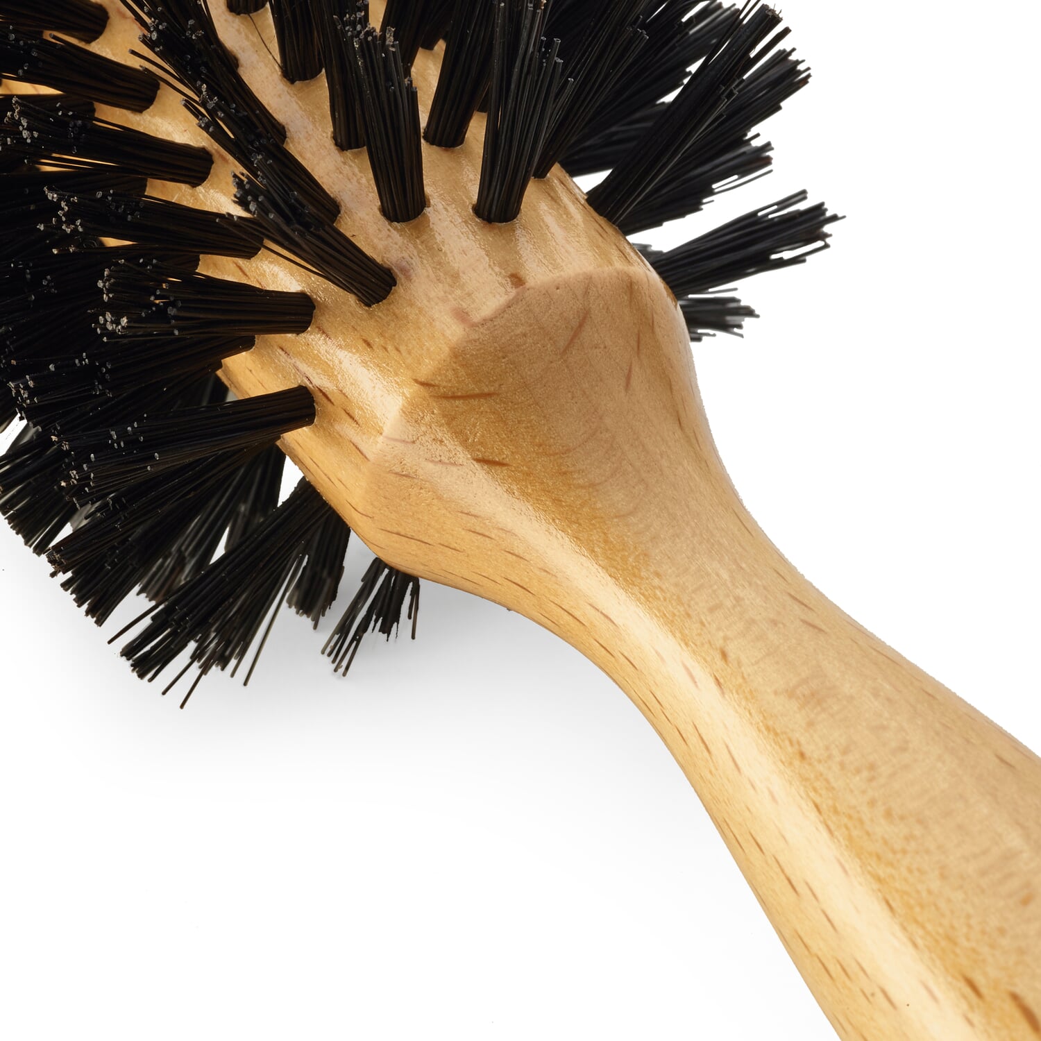 Kent round hair brush boar bristle black
