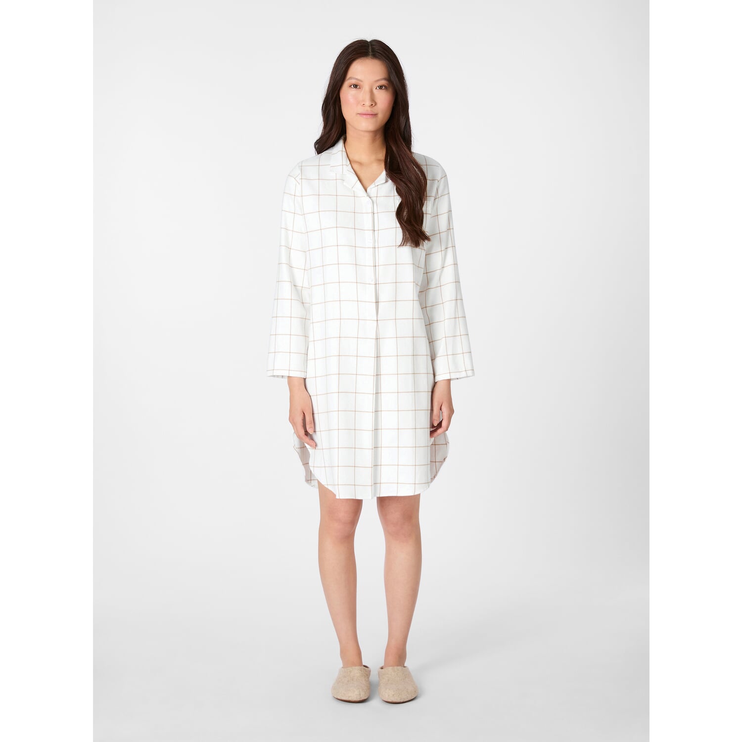 Ladies' nightgown flannel plaid