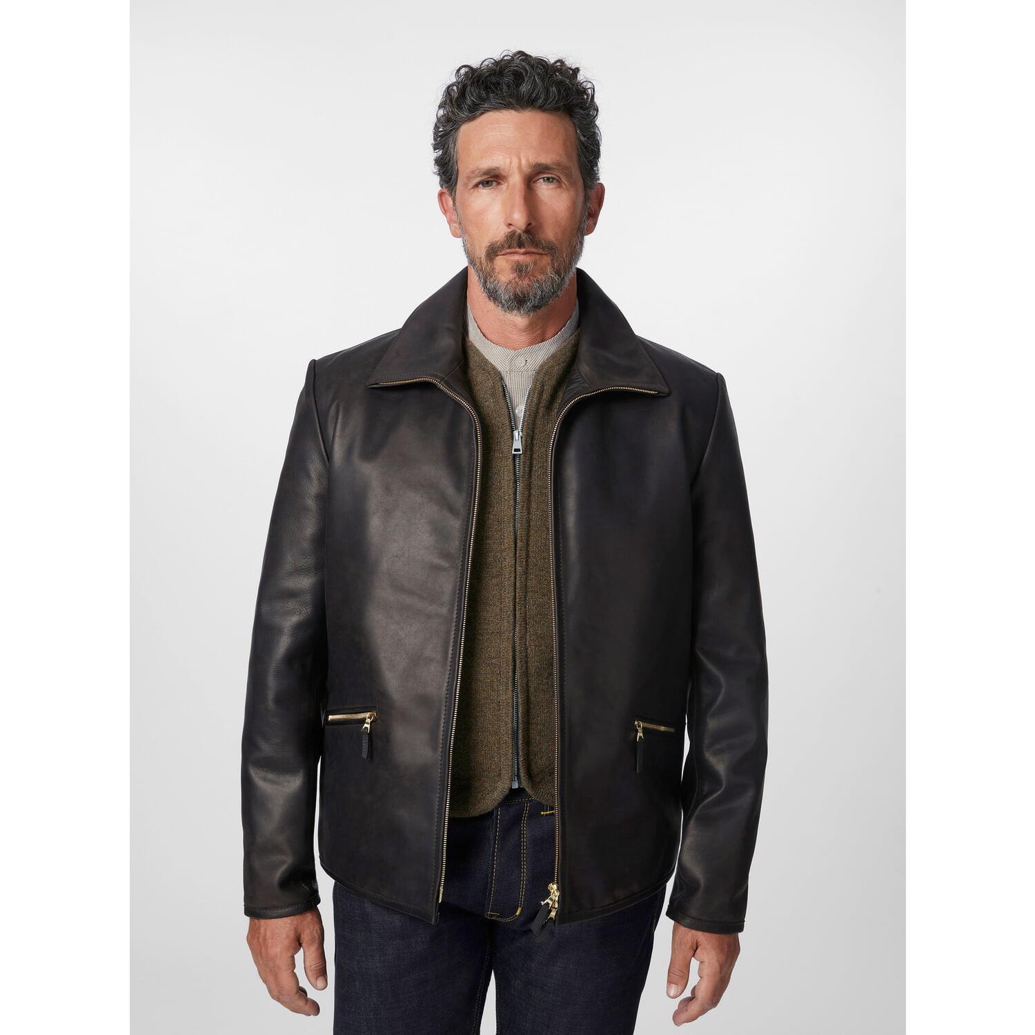 Men roadster jacket horse leather
