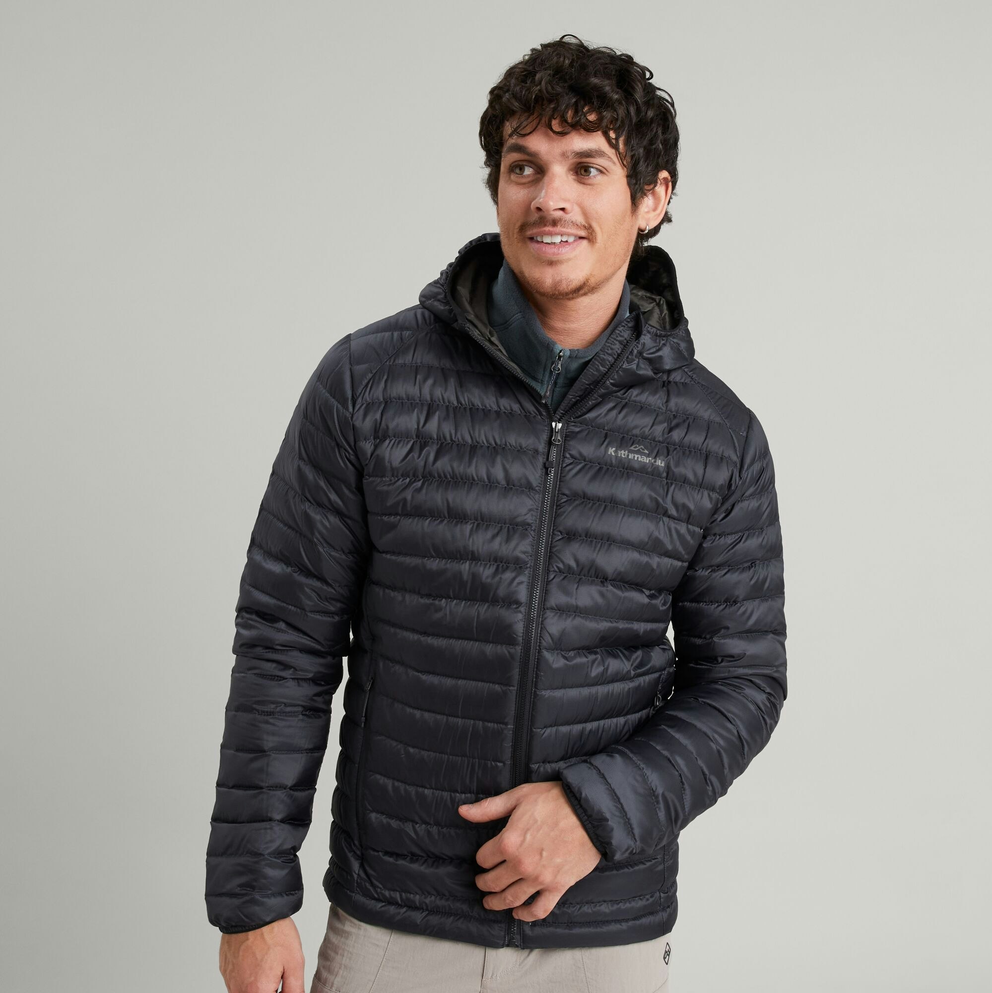 Heli R Men's Hooded Down Jacket
